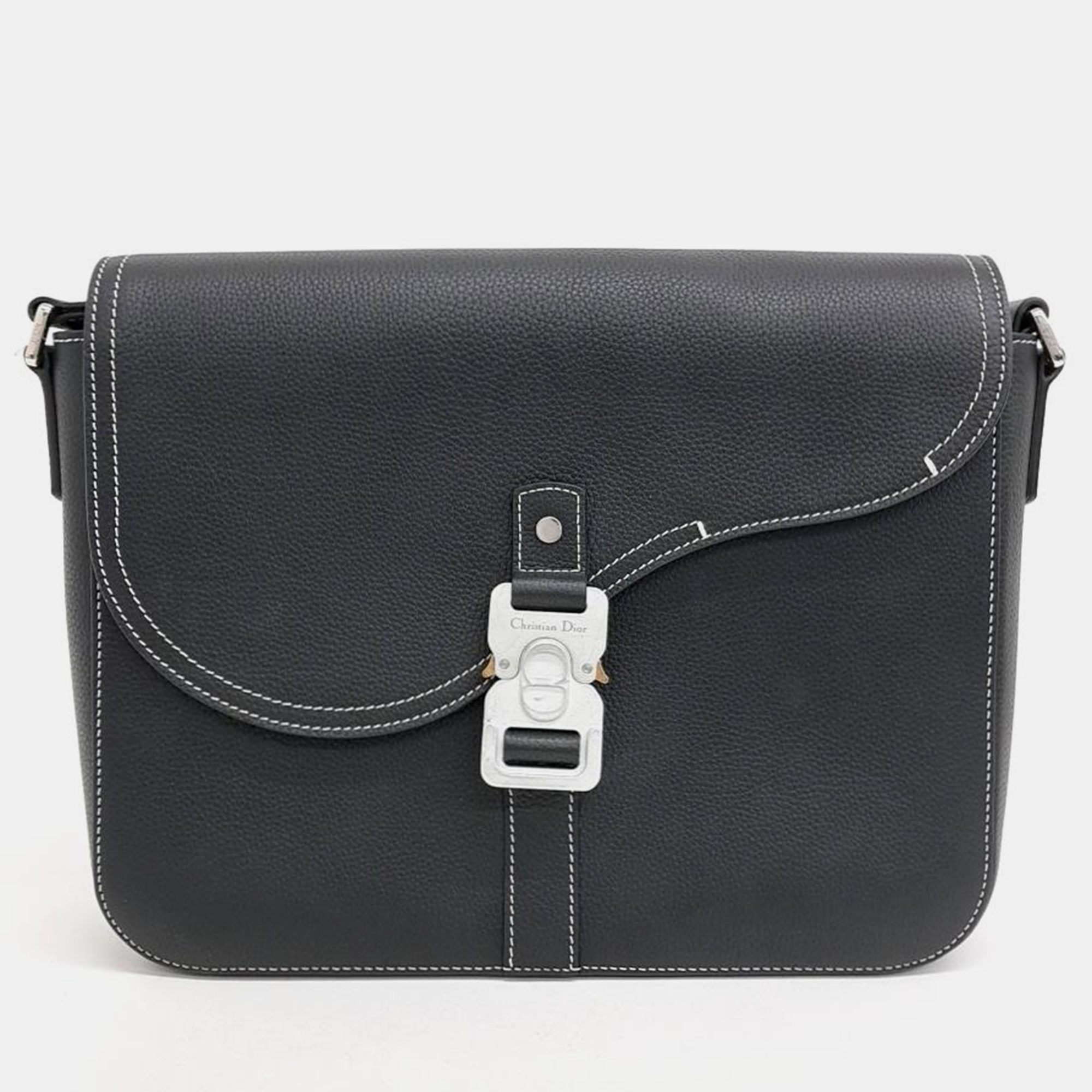 

Dior Homme Saddle Messenger Bag, Black