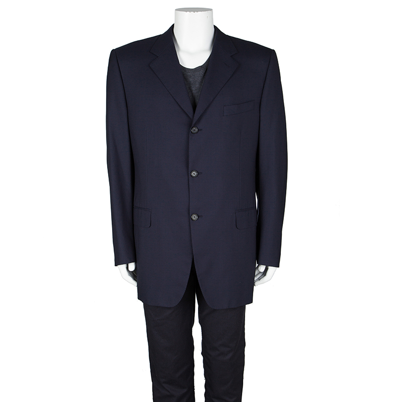 

Dior 30 Montaigne Navy Blue Wool Blazer