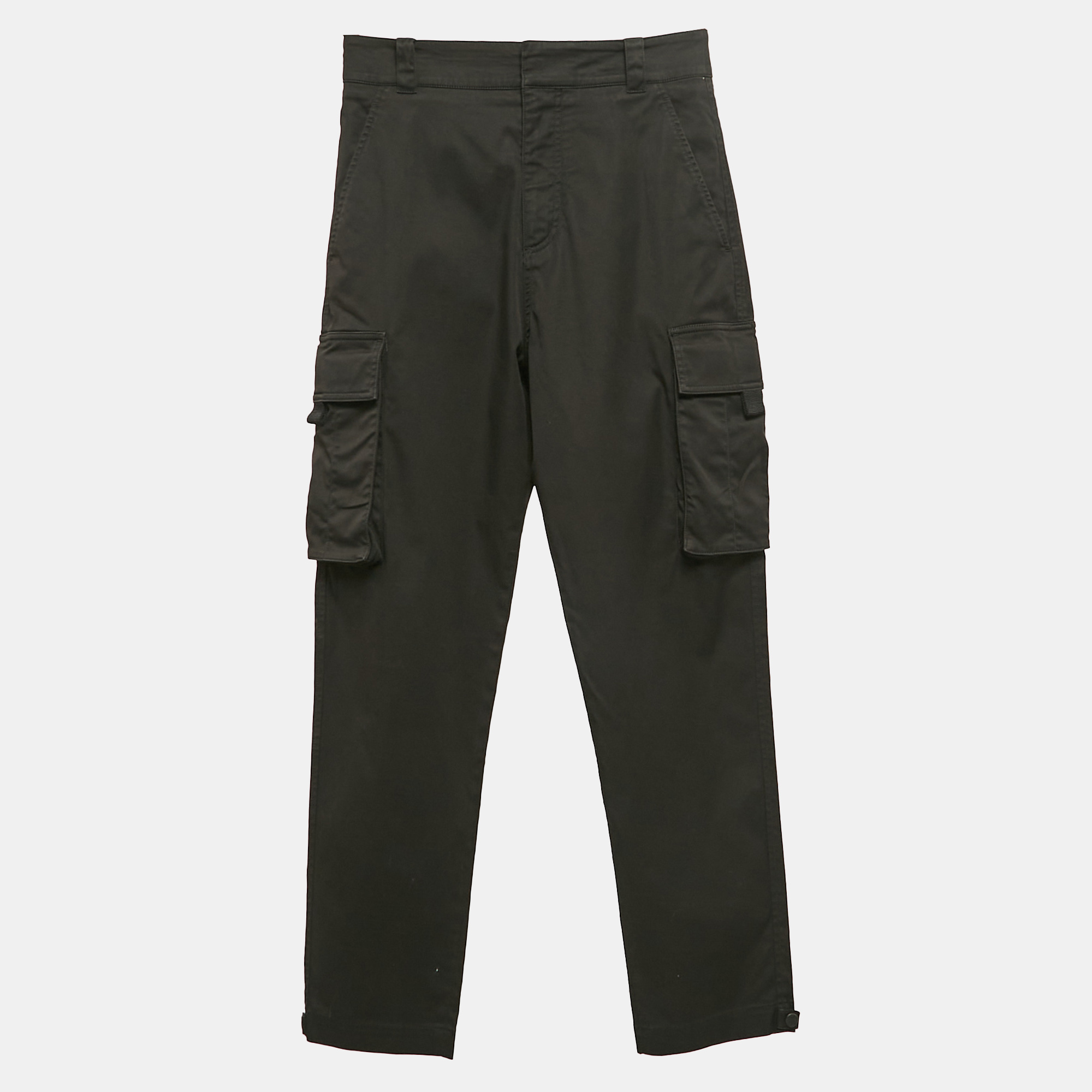 

Dior Black Gabardine Cotton Cargo Pants XS