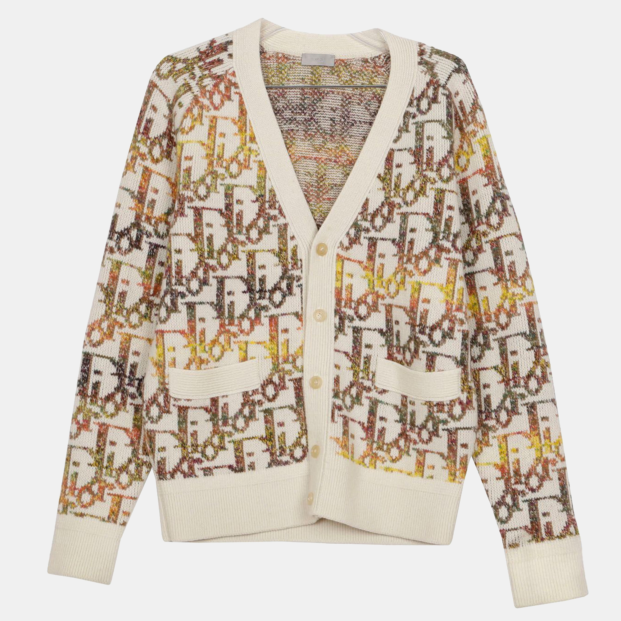 

Dior Oplique Pattern Cardigan Size, White