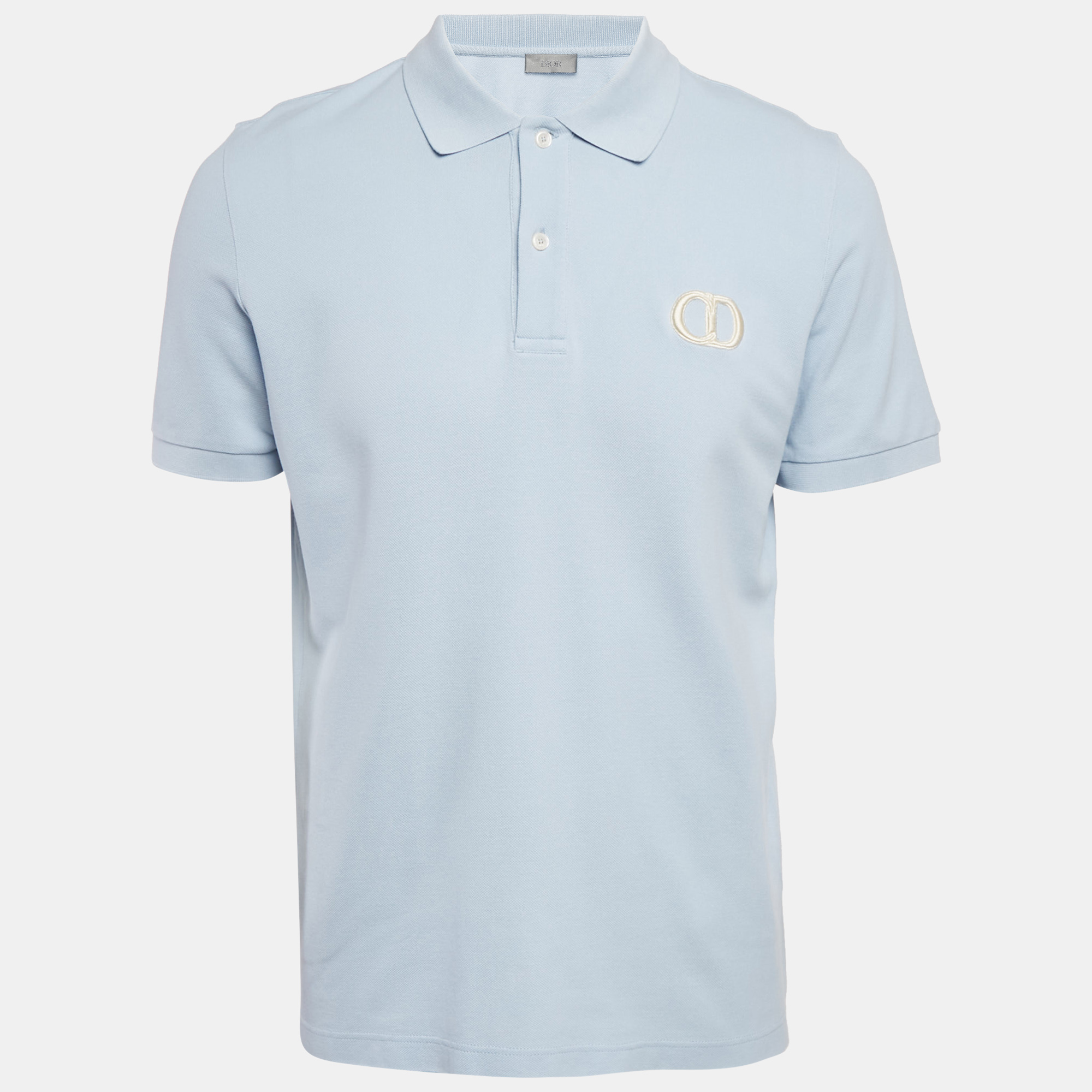 

Dior Homme Blue Cotton CD ICon Polo T-Shirt L