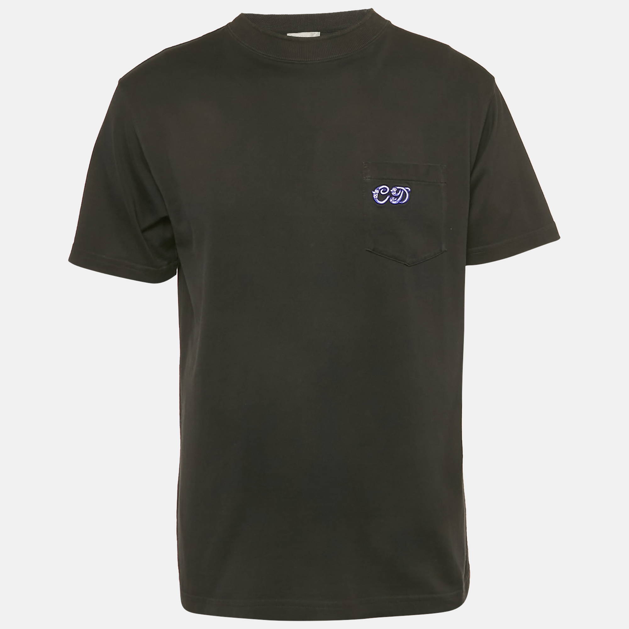 

Dior Homme Black CD Embroidered Cotton T-Shirt M