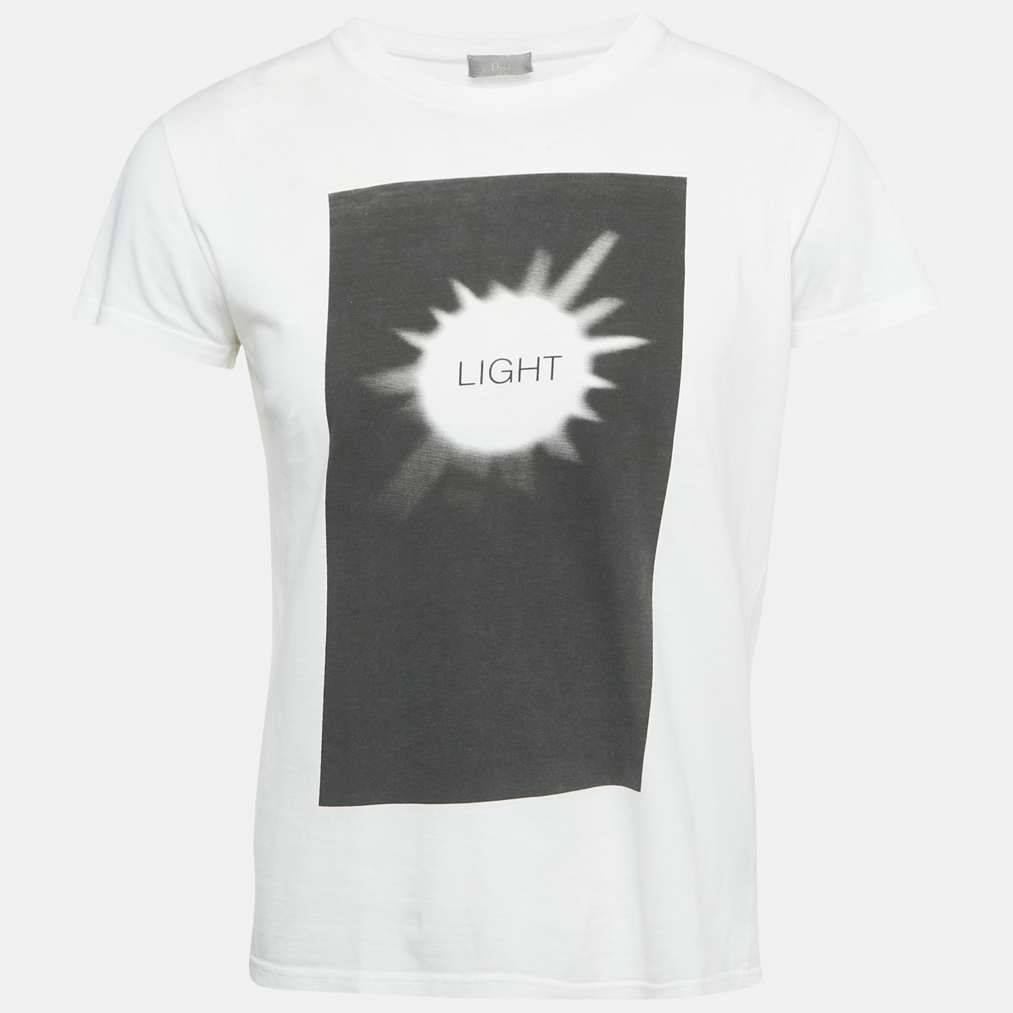 

Dior Homme White Printed Cotton T-Shirt XS