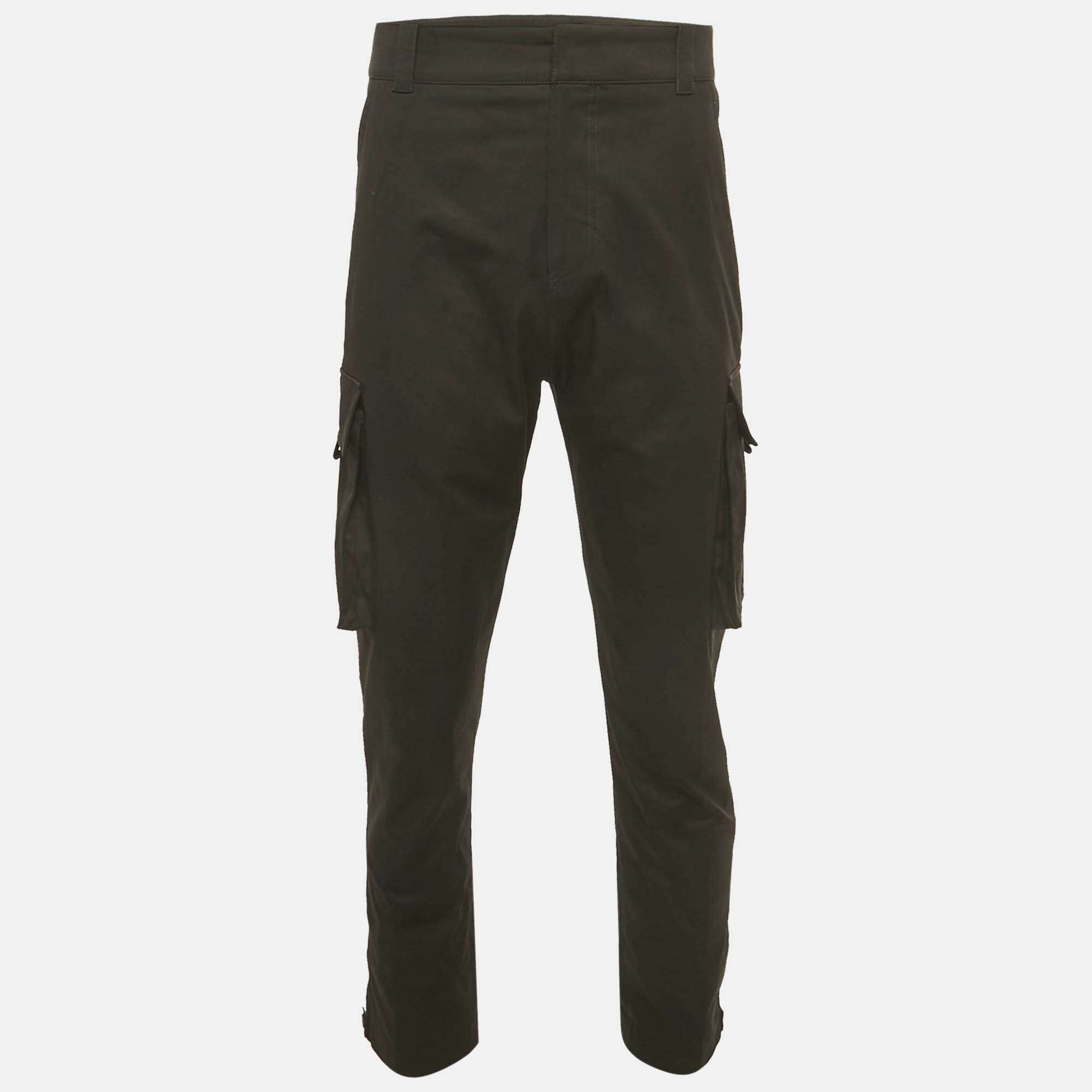 

Dior Homme Black Cotton Cargo Pants M