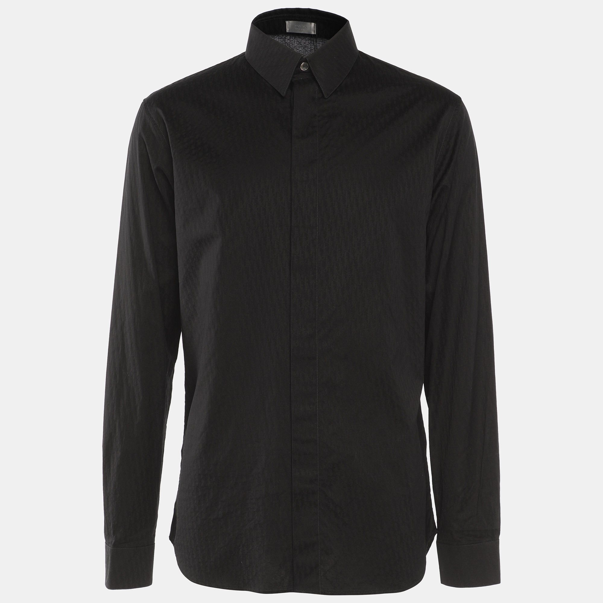 

Dior Black Cotton Button Front Shirt L