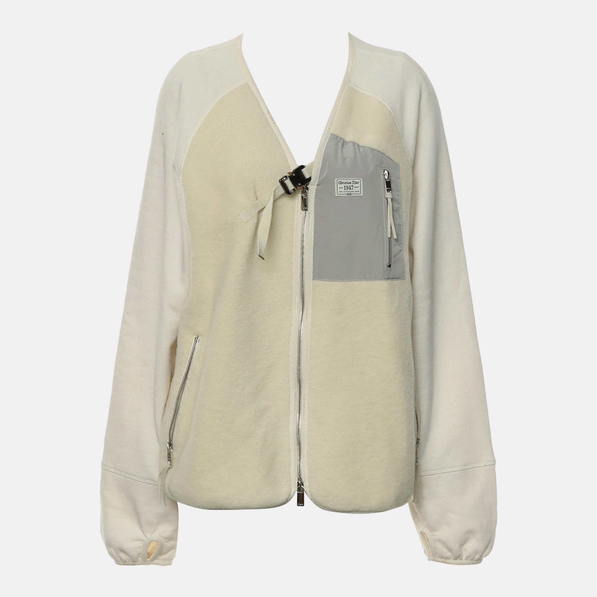 

Dior Beige, Grey Cotton, Wool By Birkenstock CD 1947 Zipped Jacket