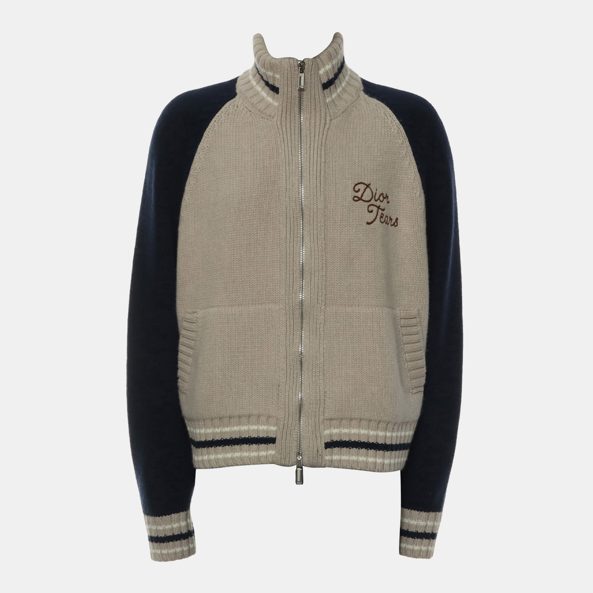 

Dior Beige, Navy Blue x Denim Tears F/W 2023 Zipped Jacket