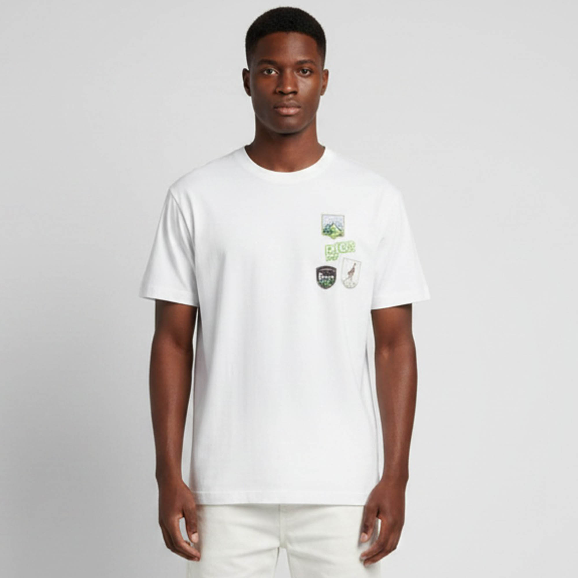 Pre-owned Dior Homme White Mountain Jersey Crew Neck T-shirt S