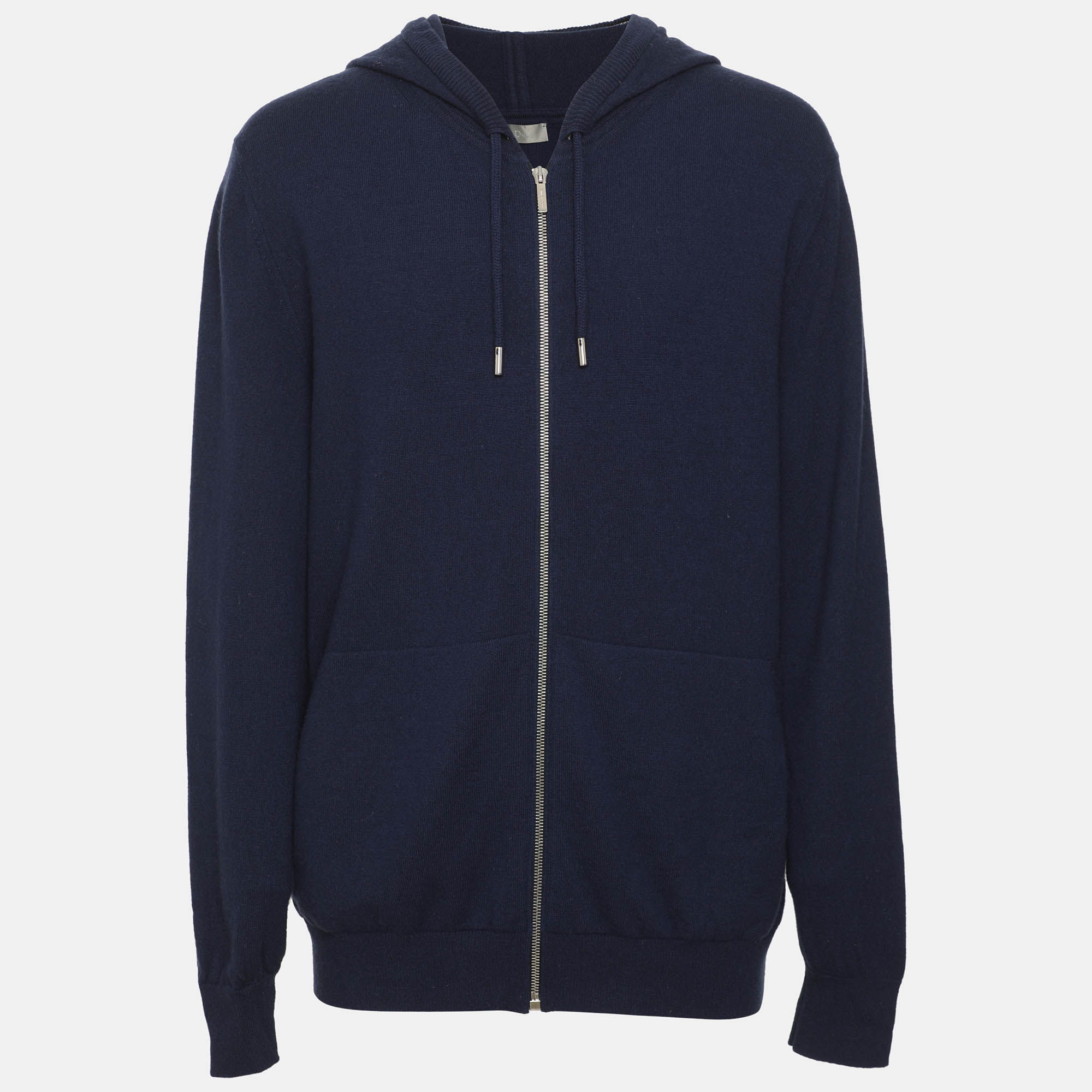 

Dior Homme Blue Cashmere Zip Sweater