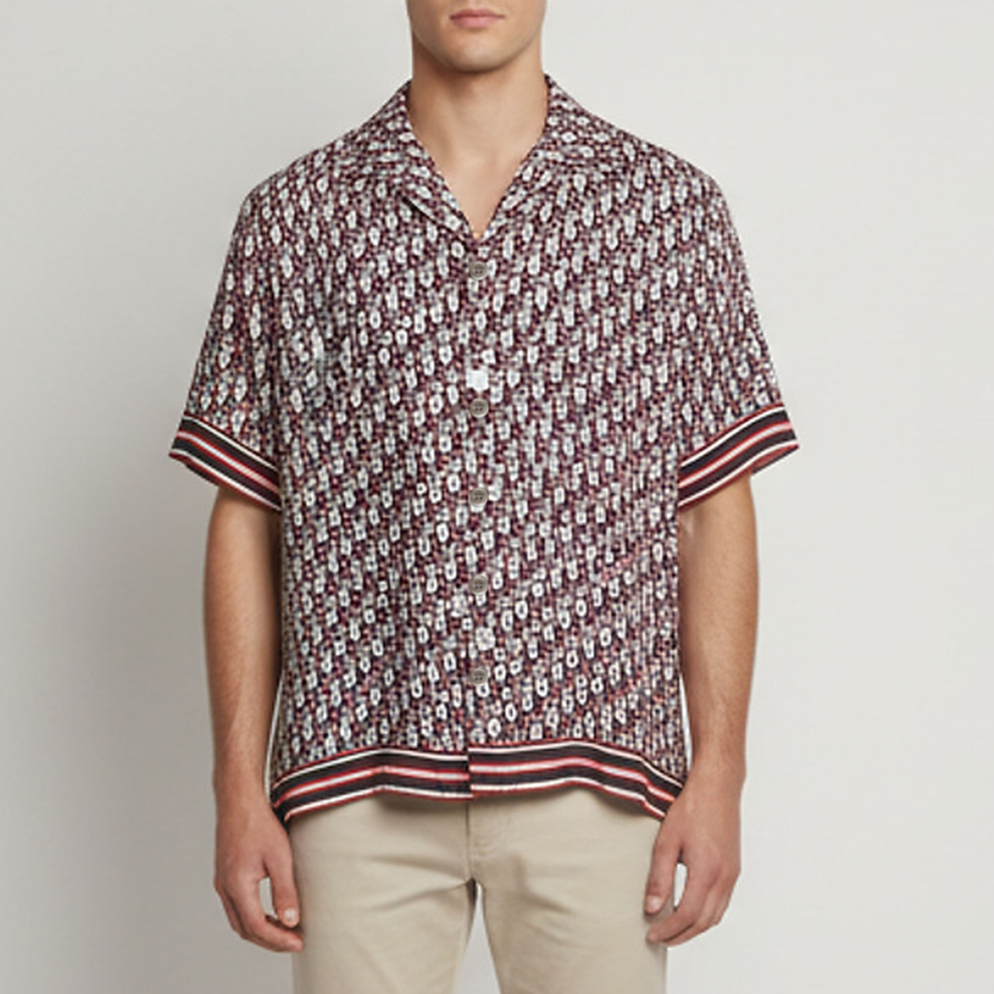 Dior Homme Multicolor Oblique Button Front Shirt XXL