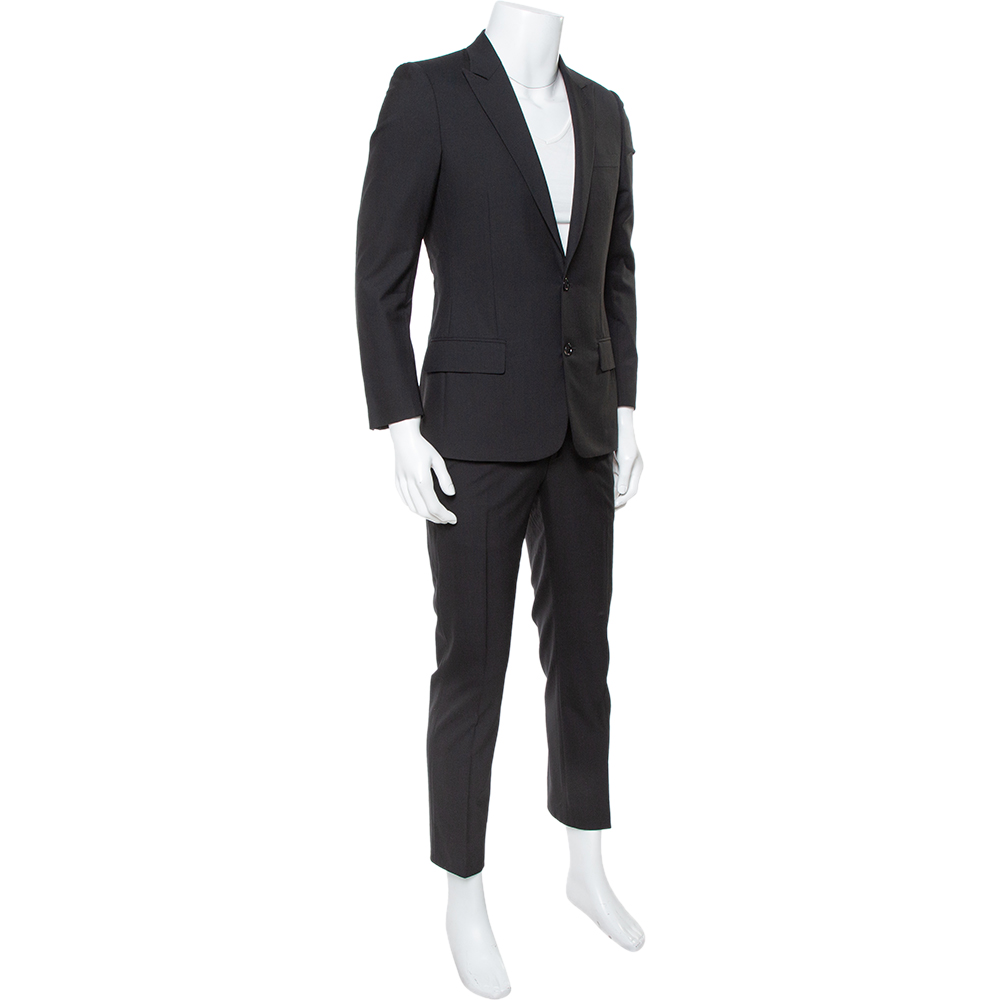 

Dior Black Wool Two Button Suit