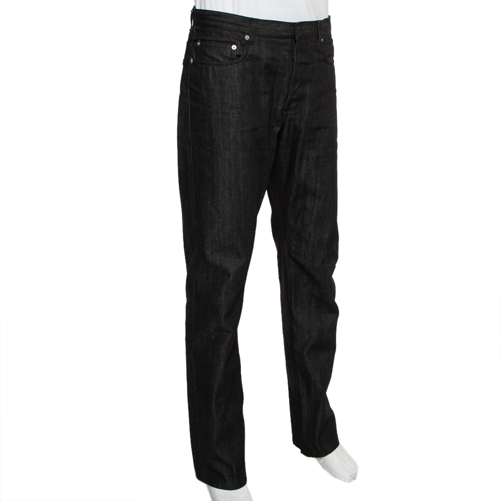 

Dior Homme Black Denim Wide Leg Jeans
