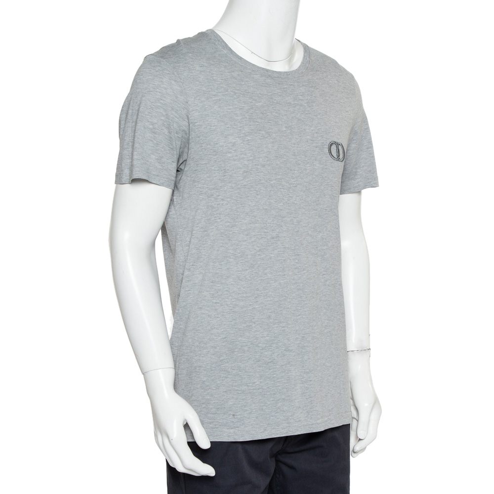 

Dior Homme Grey Cotton Logo T-Shirt