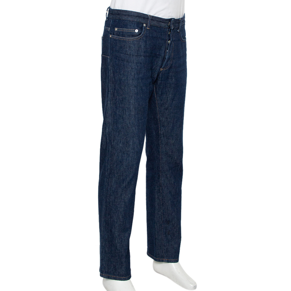 

Dior Homme Navy Blue Denim Straight Leg Jeans