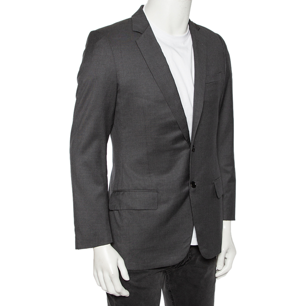 

Dior Grey Wool Single Breasted Blazer