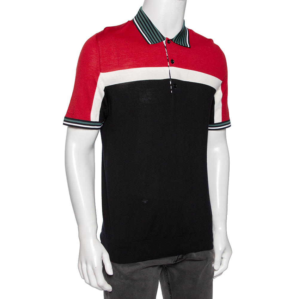 

Dior Homme Multicolor Wool Knit Polo T-Shirt