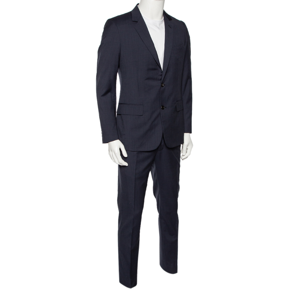 

Dior Navy Blue Wool Single Breasted Suit