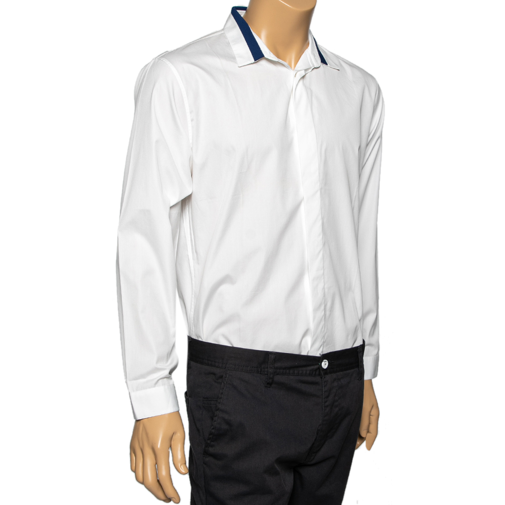 

Dior White Cotton Long Sleeve Shirt