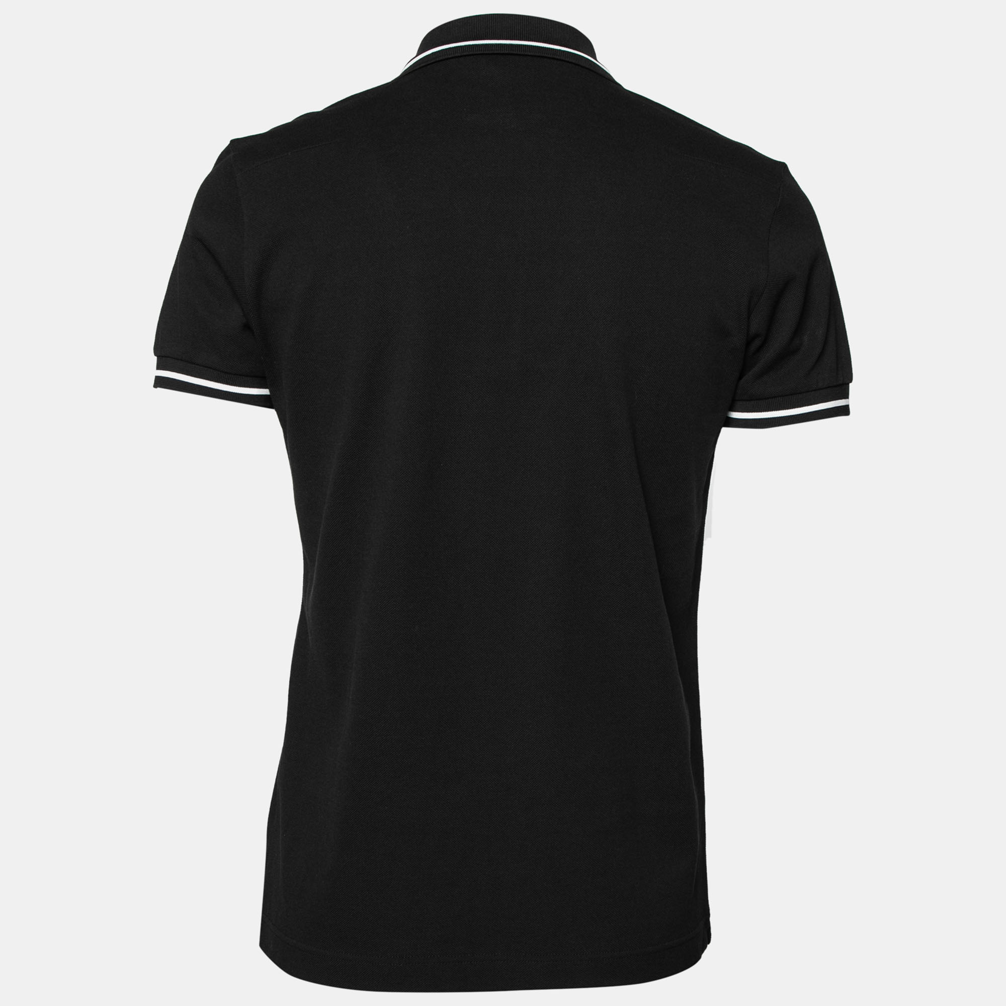 

Dior Black Cotton Bee Embroidered Polo T-Shirt