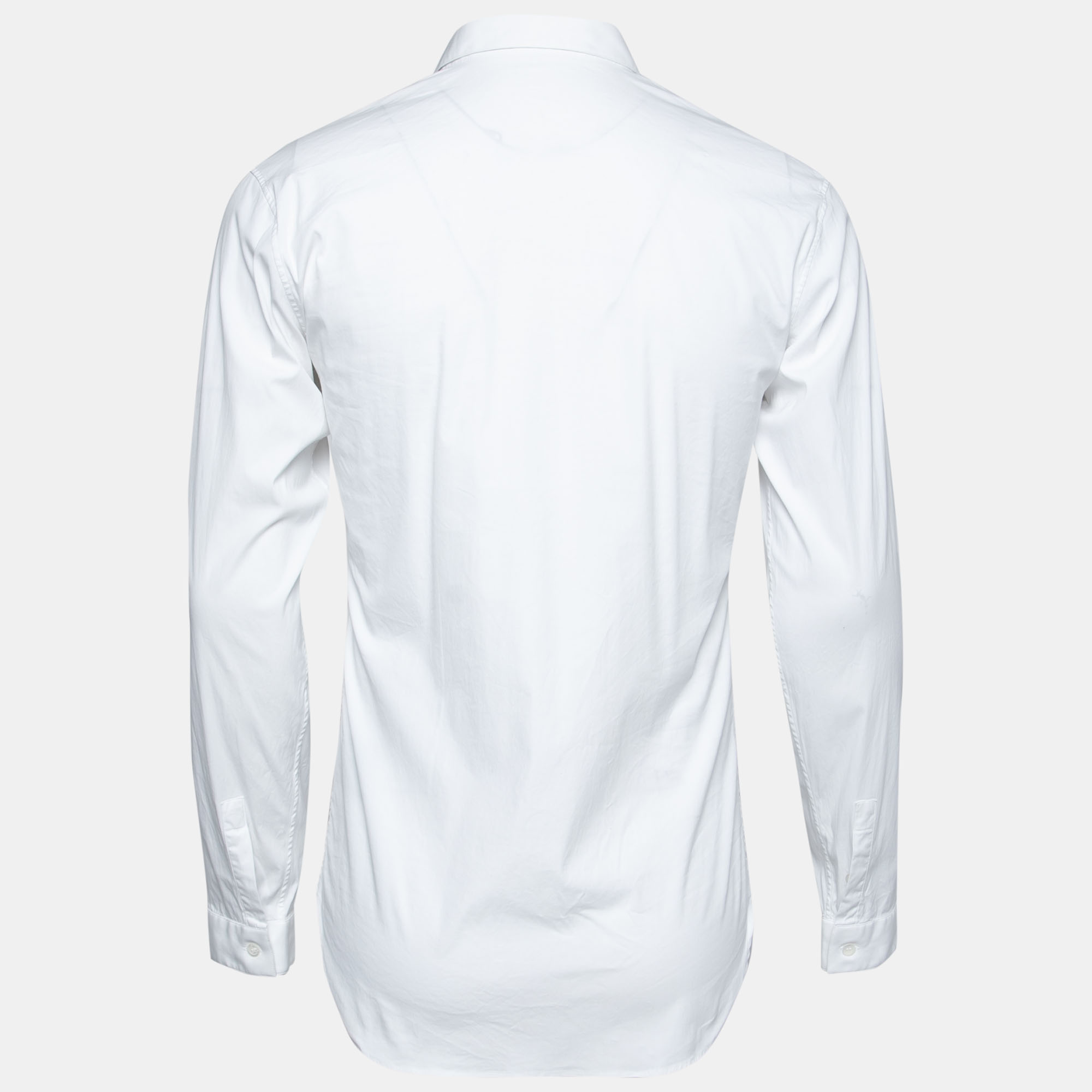 

Dior White Cotton Long Sleeve Button Front Shirt