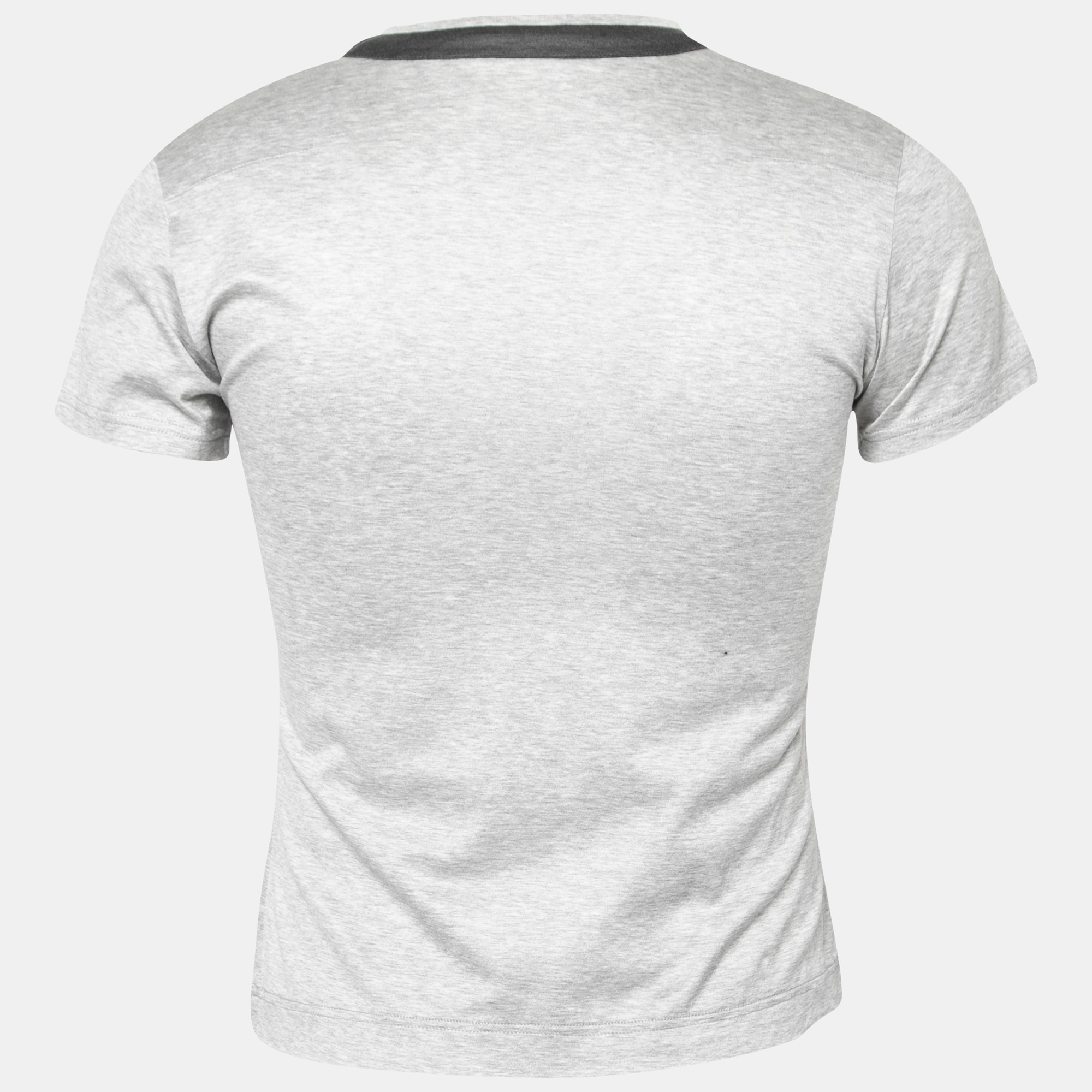 

Dior Grey Cotton V-Neck Short Sleeve T-Shirt