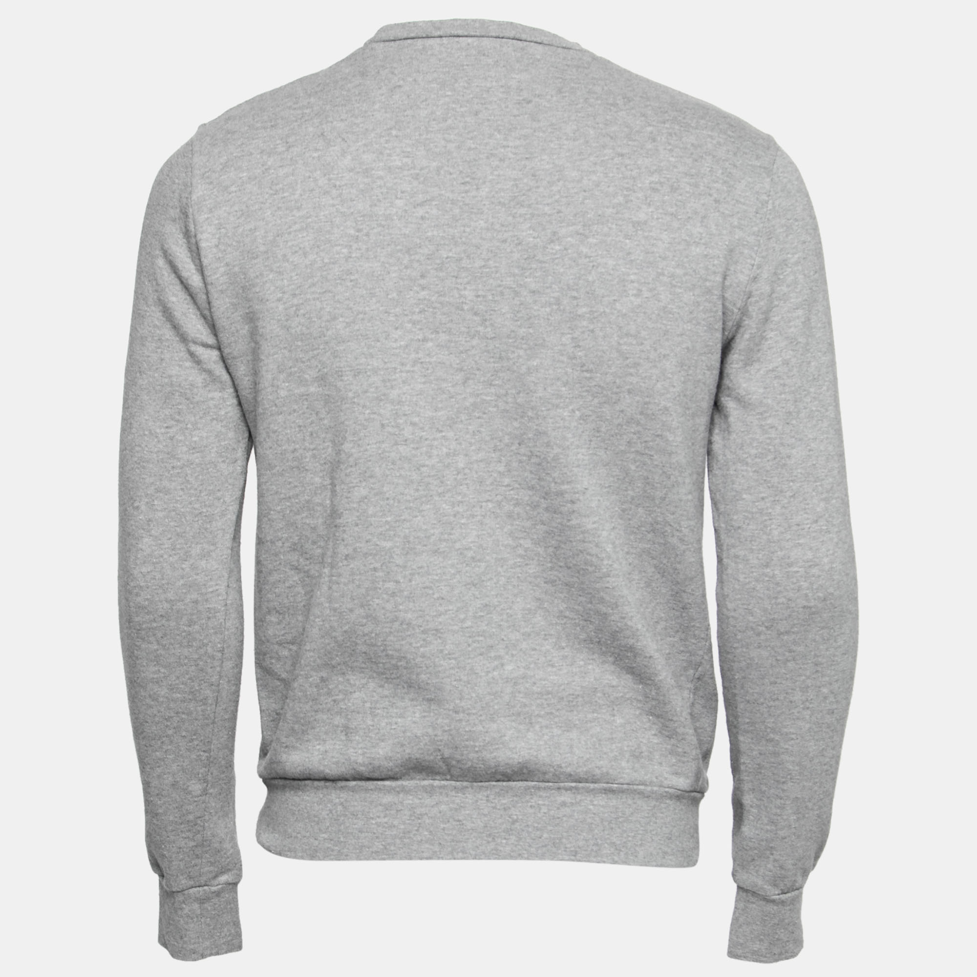 

Dior Grey Embroidered Cotton Round Neck Sweatshirt