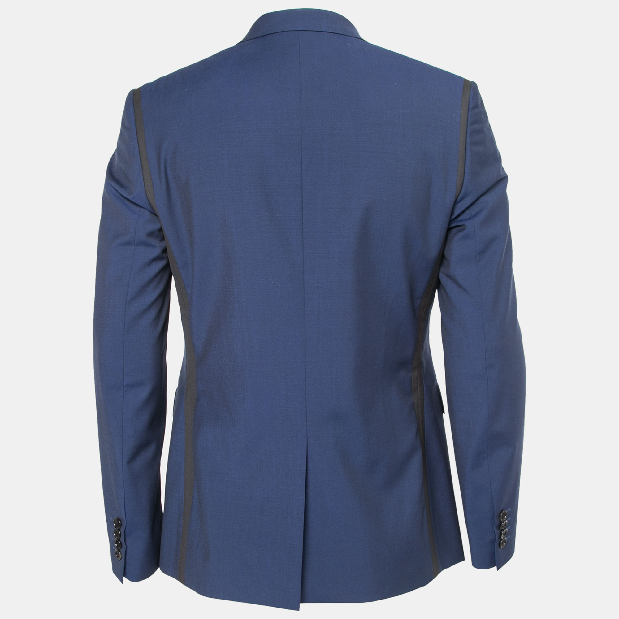 

Dior Homme Blue Wool Single-Breasted Blazer, Black
