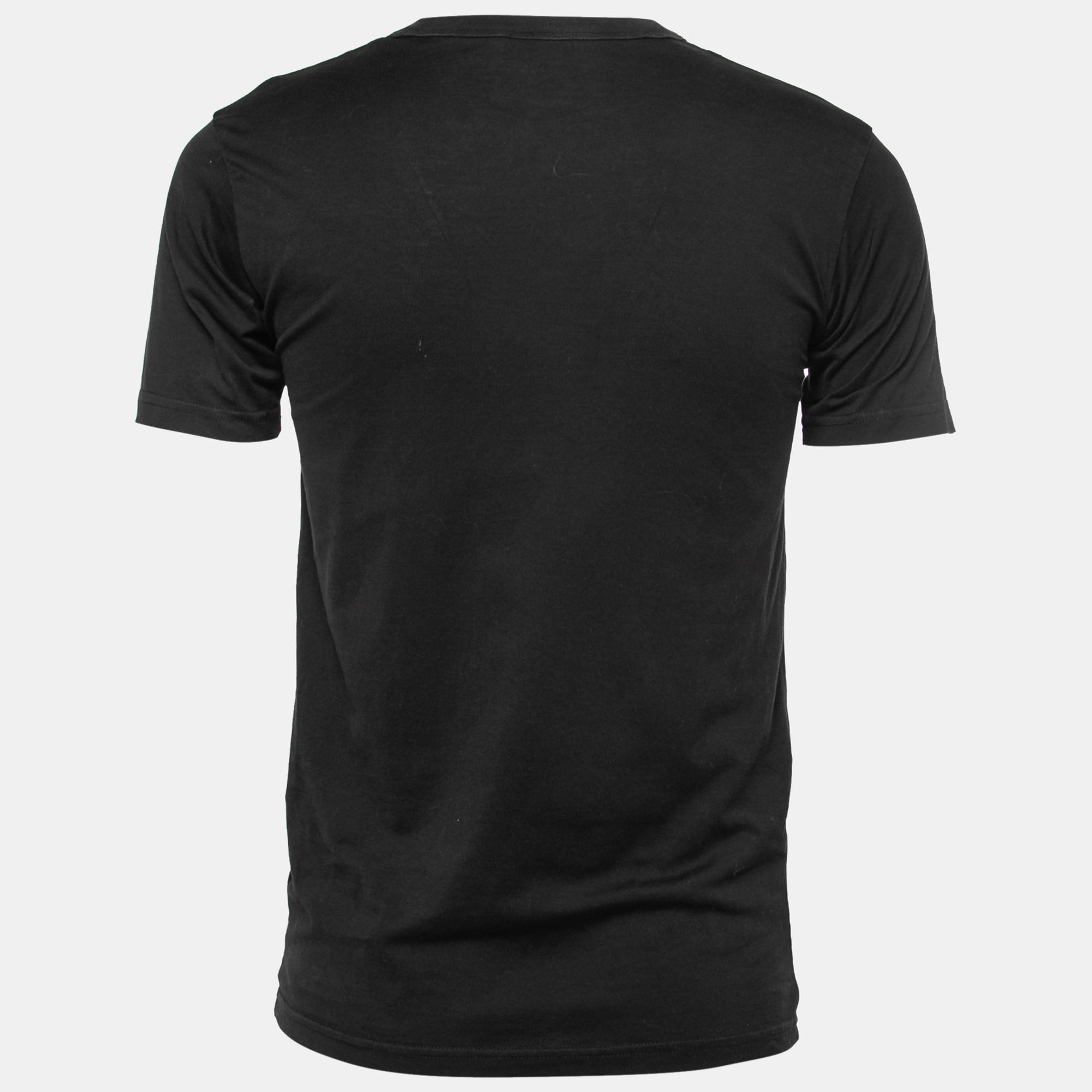 

Dior Homme Black Logo Printed Cotton Knit Crewneck T-Shirt