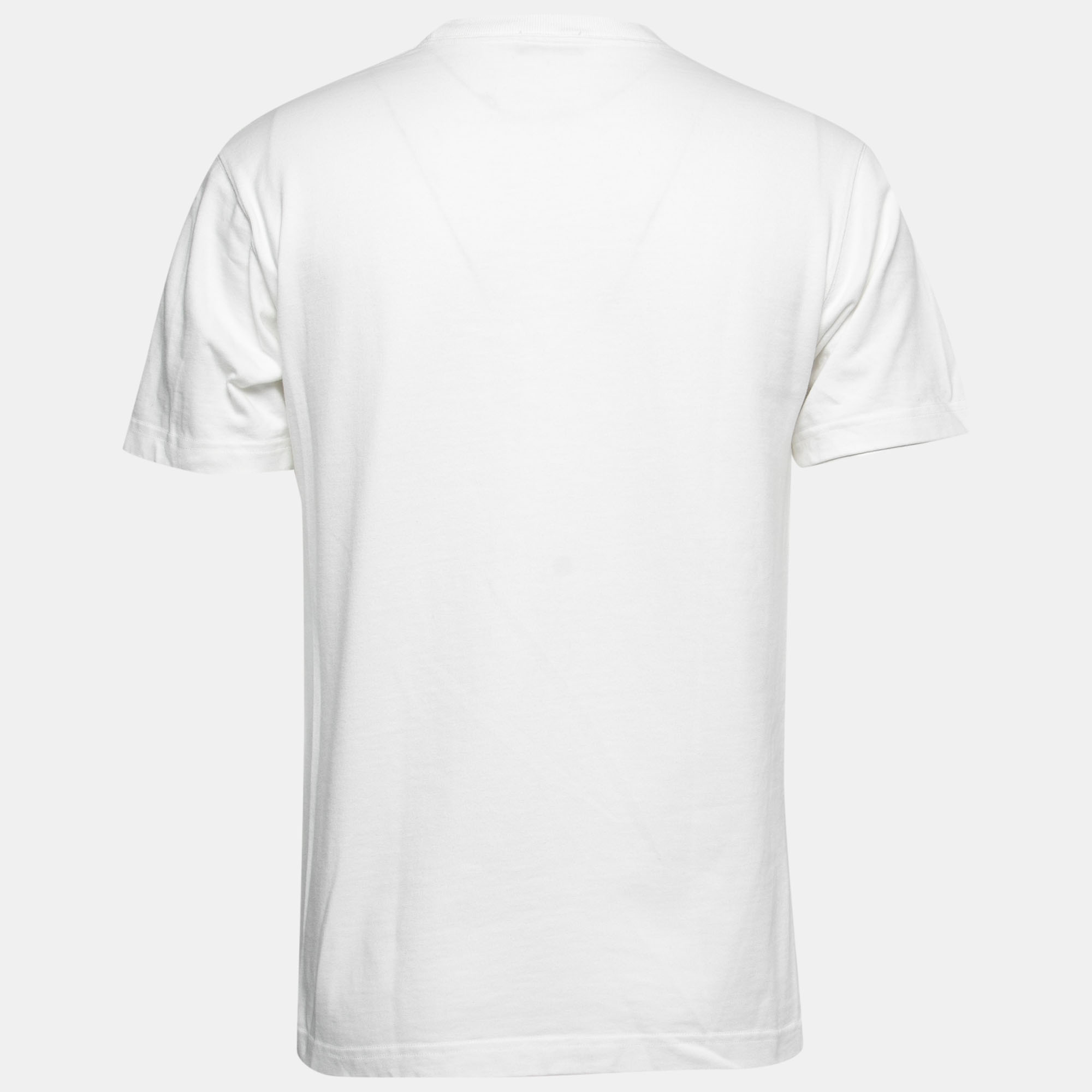 

Dior X Jordan White Cotton Logo Embroidered T-Shirt