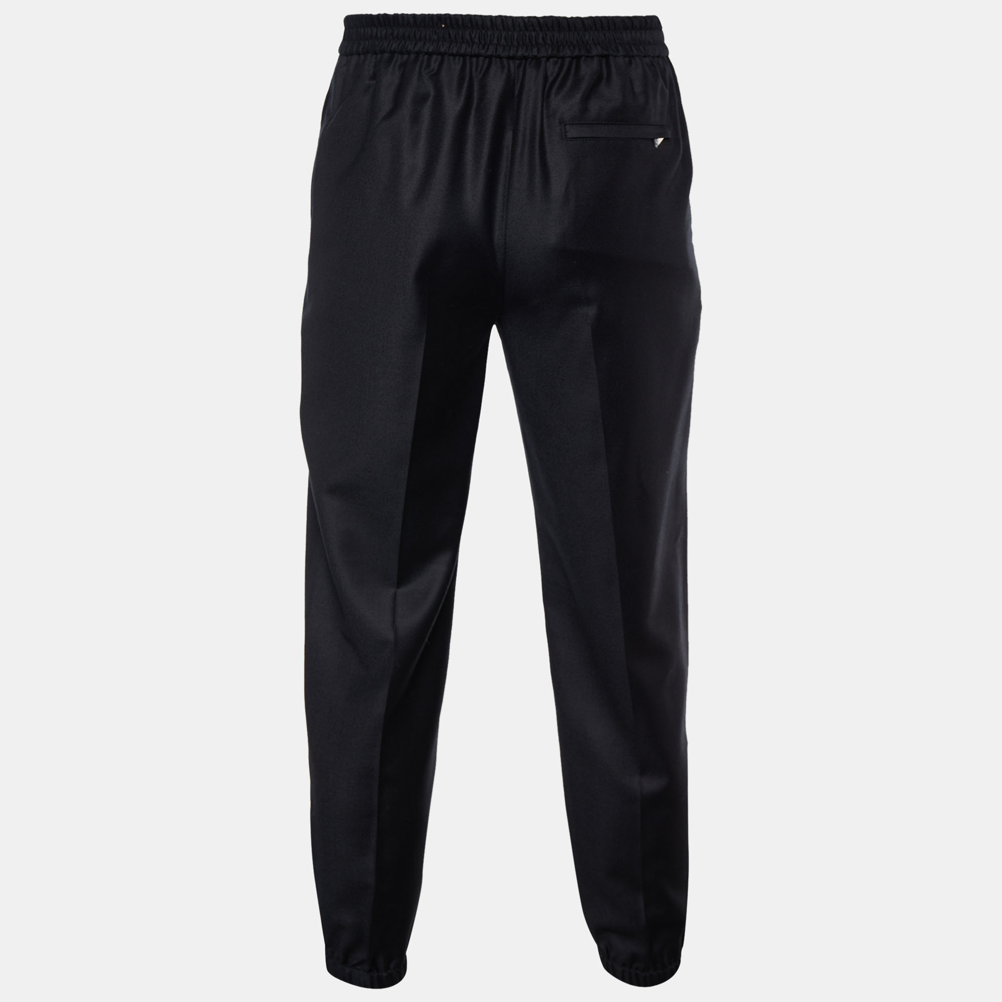 

Dior Homme Black Virgin Wool Elastic Waist Joggers
