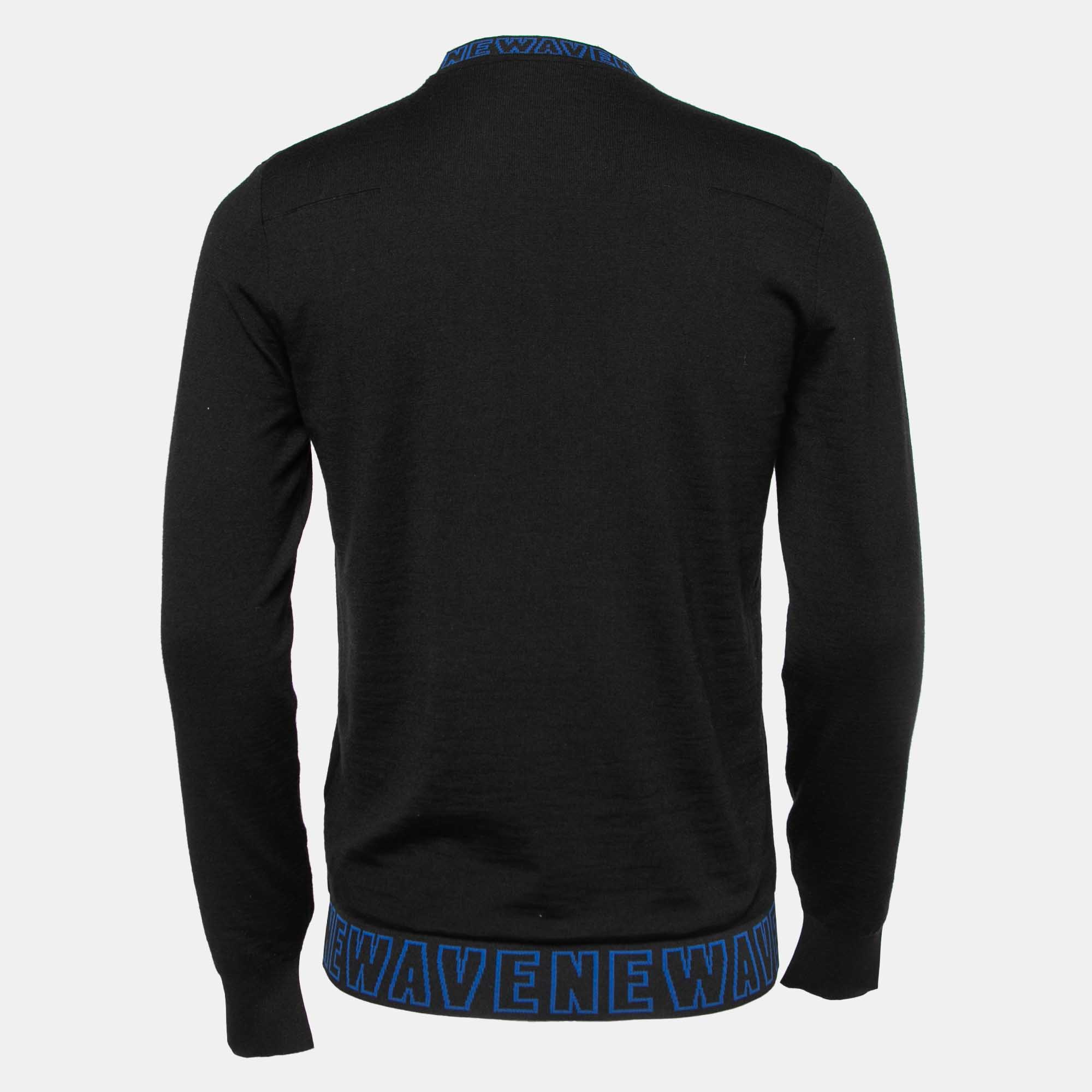 

Dior Homme Black Newave Wool Knit Jumper