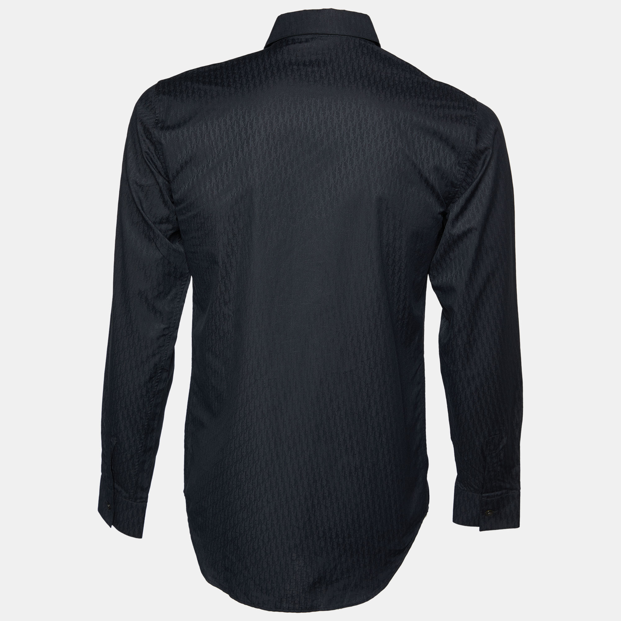 

Dior Homme Black Cotton Button Front Shirt