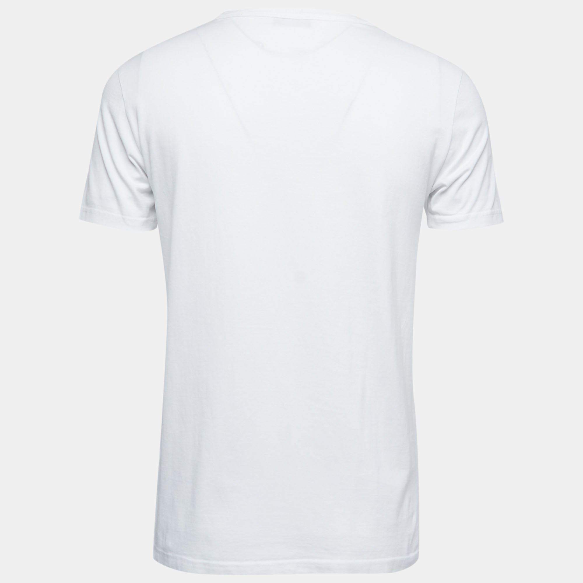 

Dior White Logo Embroidered Cotton Crew Neck Half SleeveT-Shirt