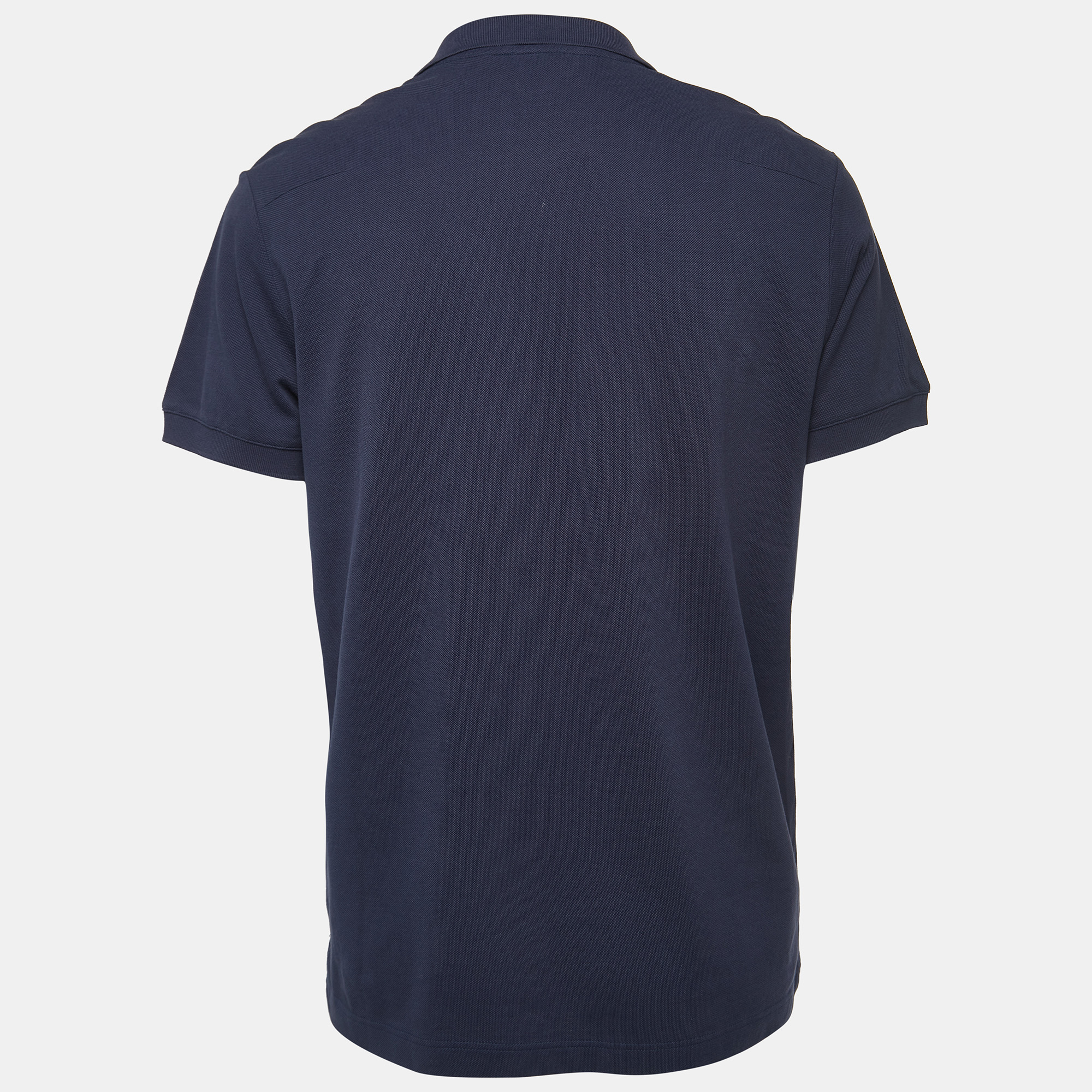 

Dior Navy Blue Cotton Pique Polo T-Shirt