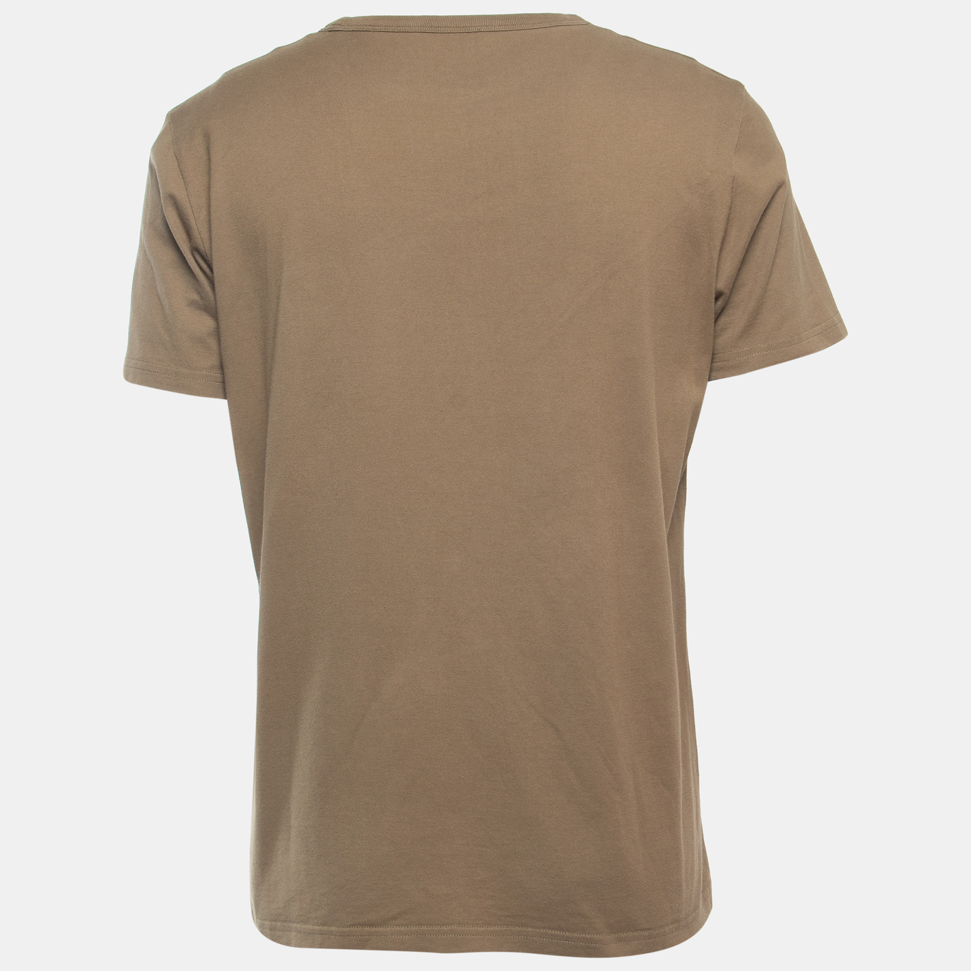 

Dior Military Green Logo Embroidered Cotton Short Sleeve T-Shirt