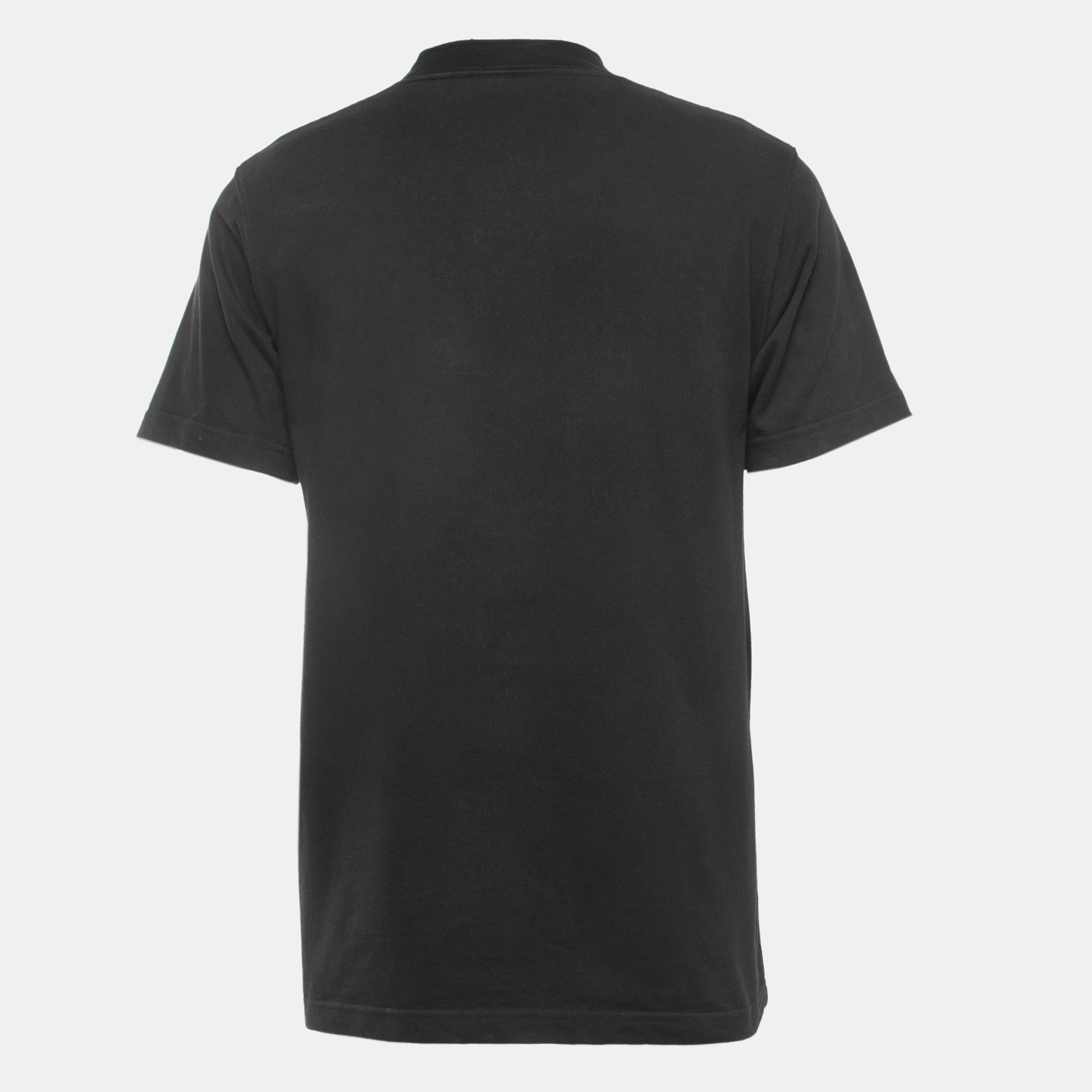 

Dior Black Logo Embroidered Cotton Crew Neck Half Sleeve T-Shirt