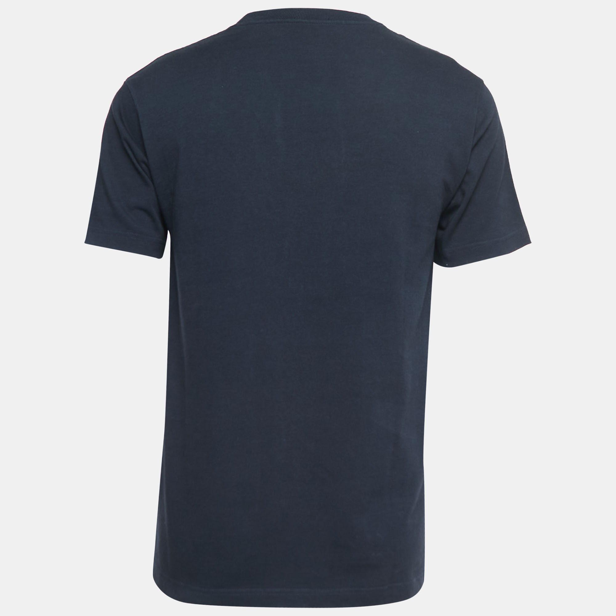 

Dior Navy Blue Logo Print Half Sleeve T-Shirt