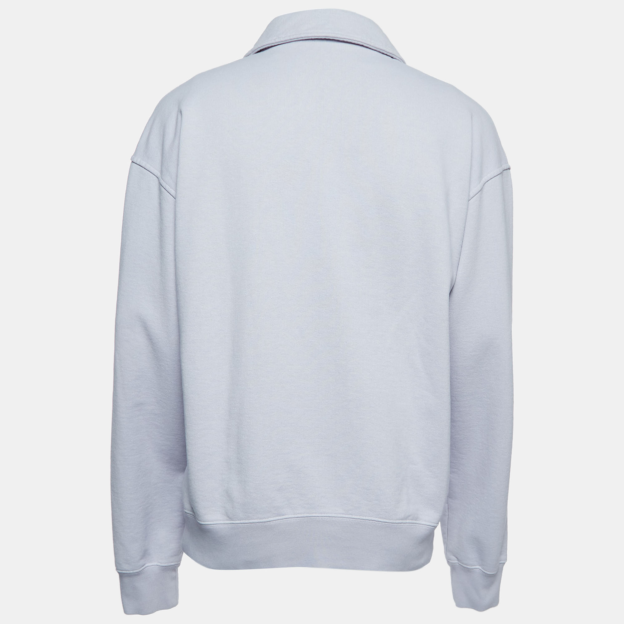 

Dior Homme Purple Logo Embroidered Cotton Zip-up Sweatshirt