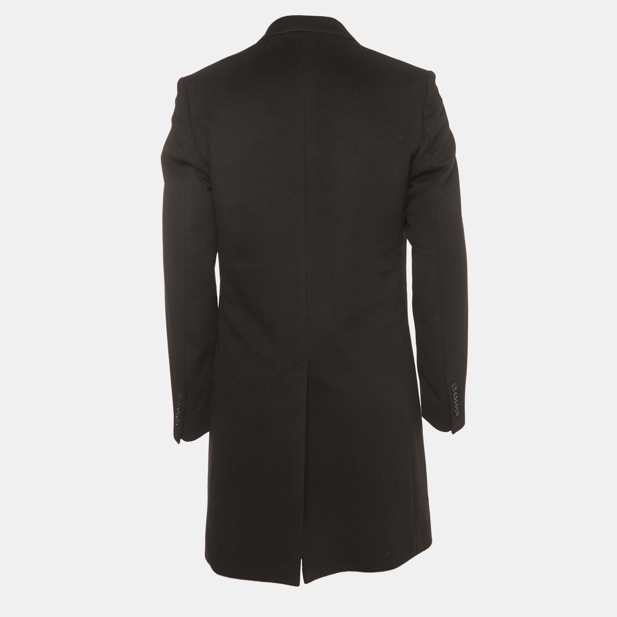 

Dior Homme Black Cashmere Single-Breasted Coat