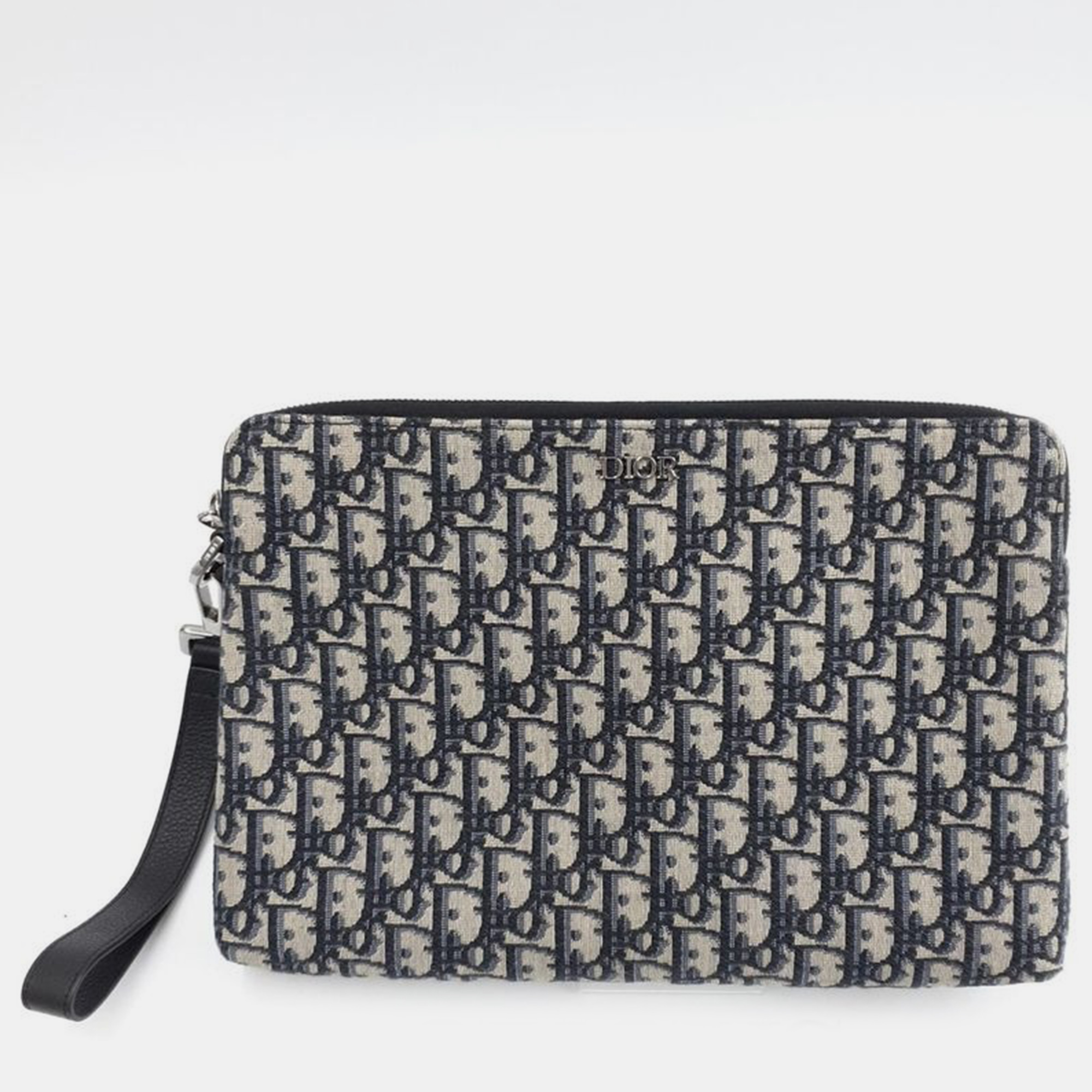 

Dior Homme Oblique Clutch, Navy blue