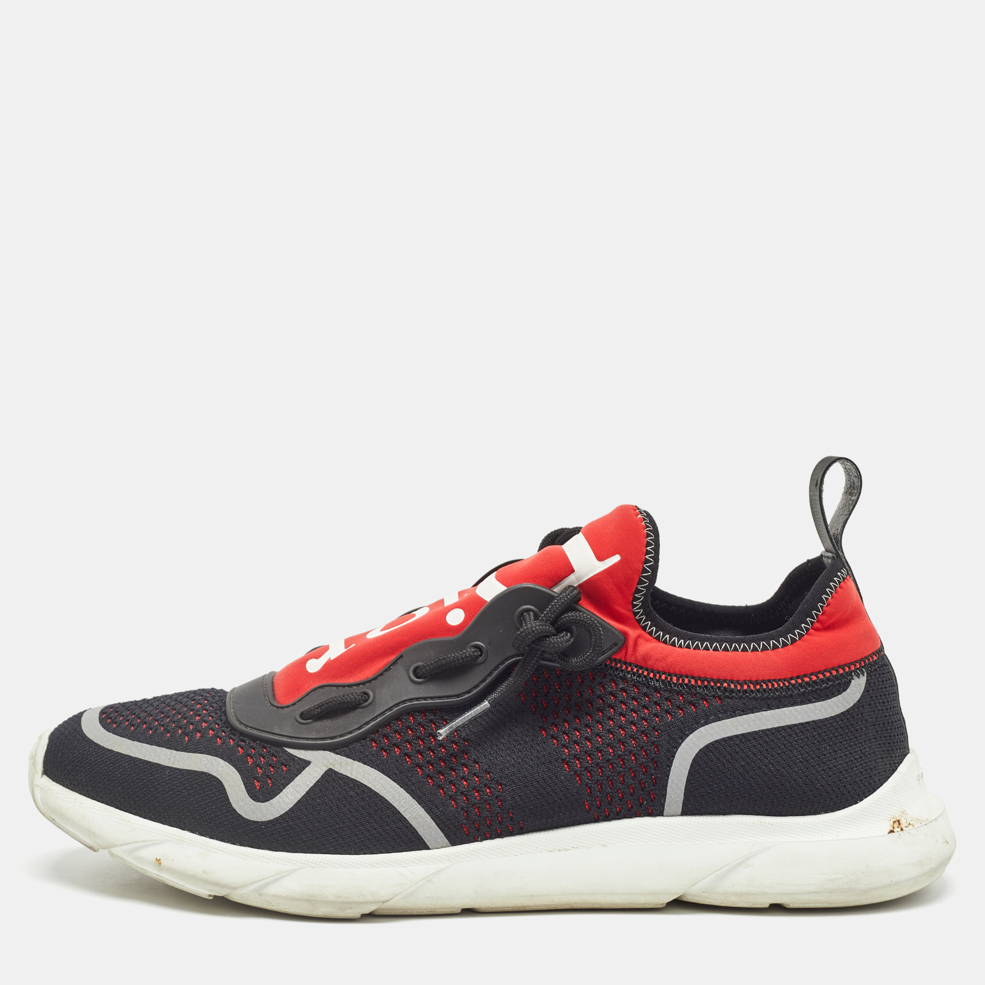 

Dior Black/Red Mesh and Fabric B21 Neo Sneakers Size