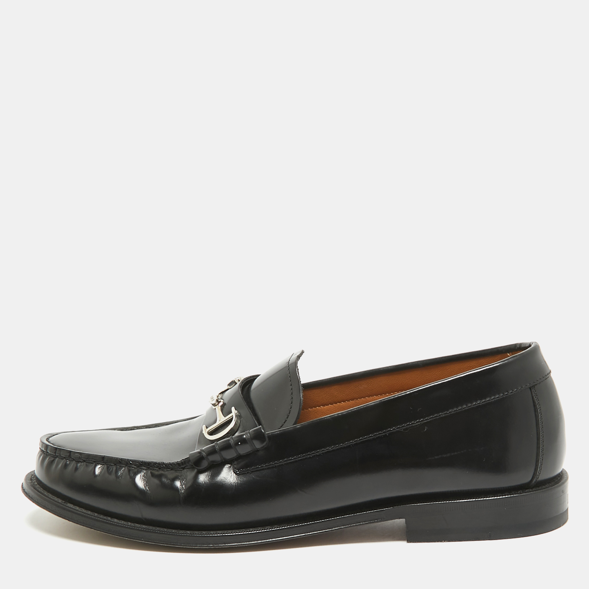 

Dior Black Leather Slip On Loafers Size