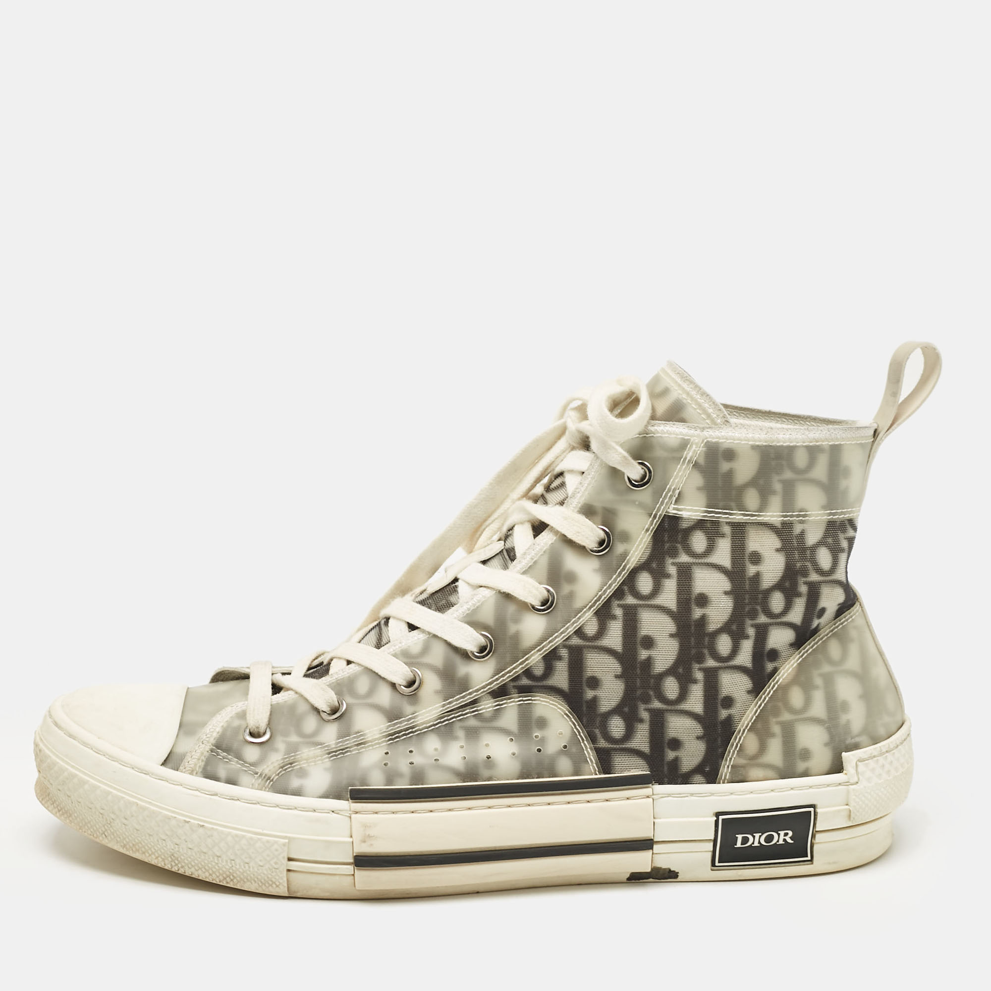 

Dior Grey Mesh and PVC B23 High Top Sneakers Size