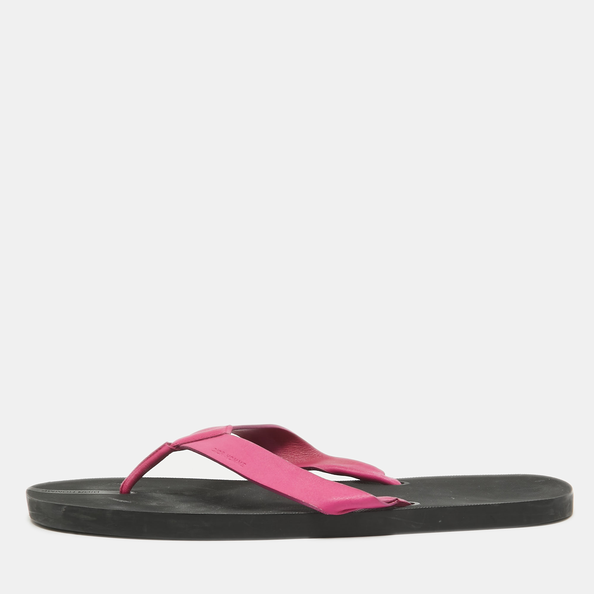 

Dior Pink Leather Thong Sandals Size