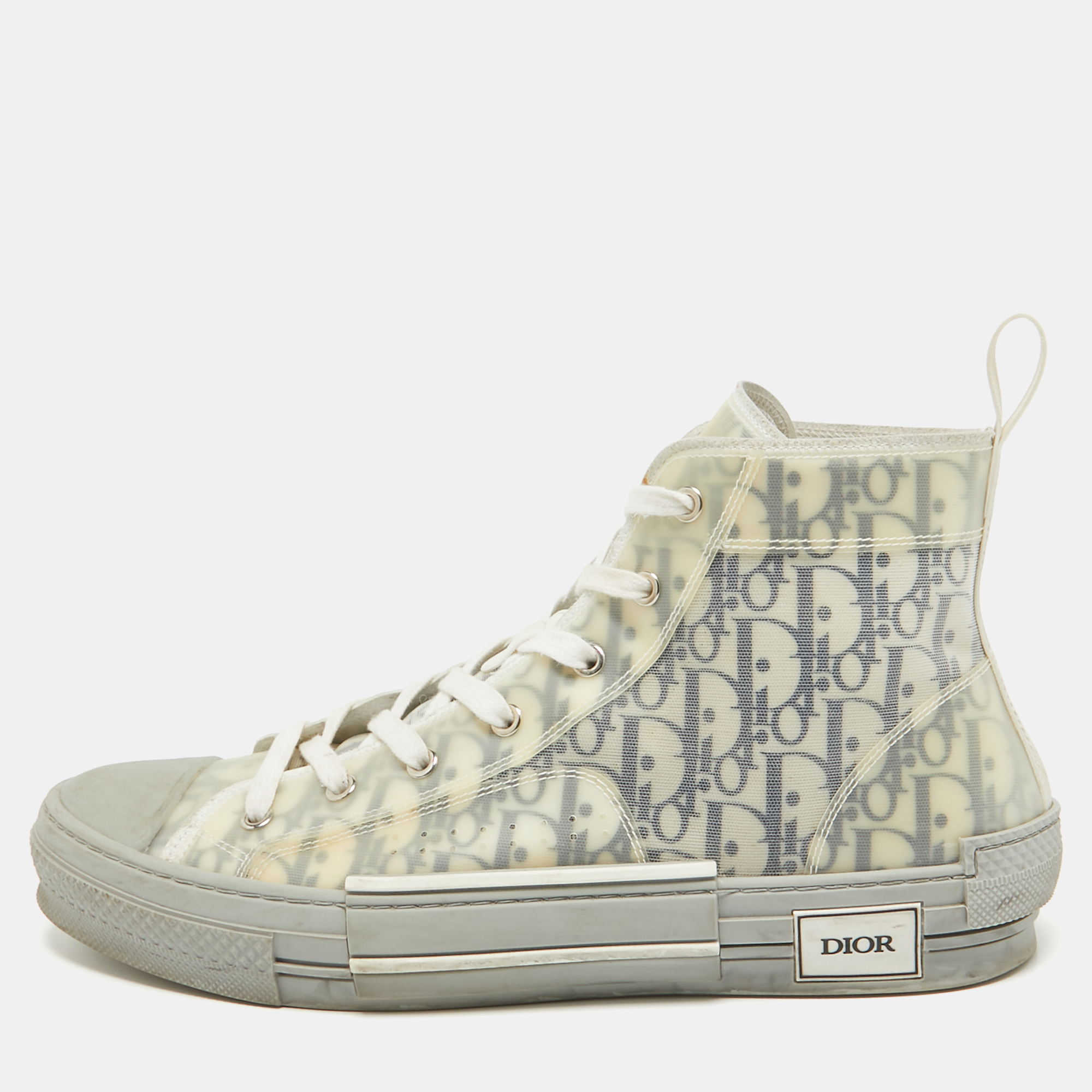 

Dior Grey Mesh and Rubber B23 High Top Sneakers Size