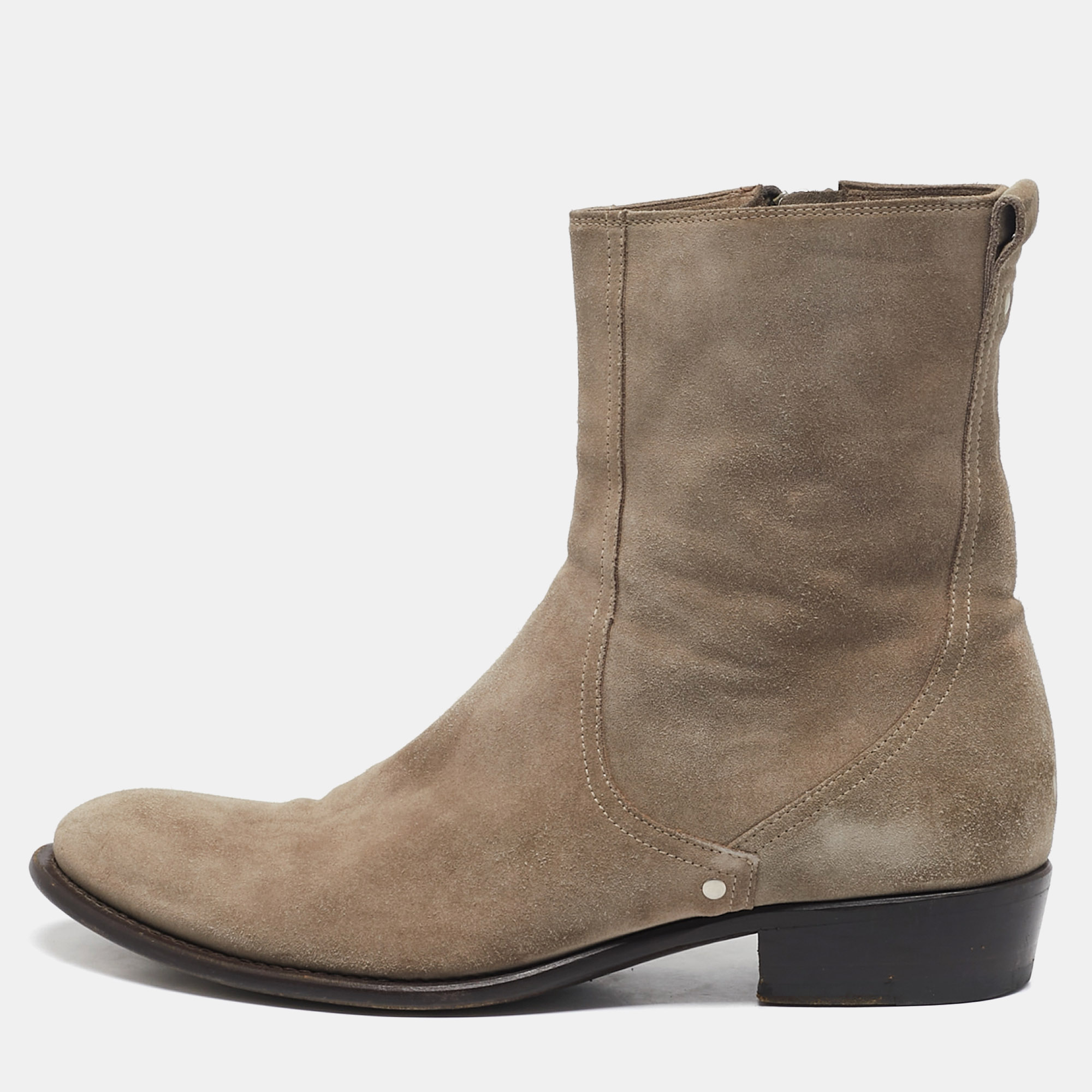 

Dior Brown Suede Cowboy Ankle Boots Size