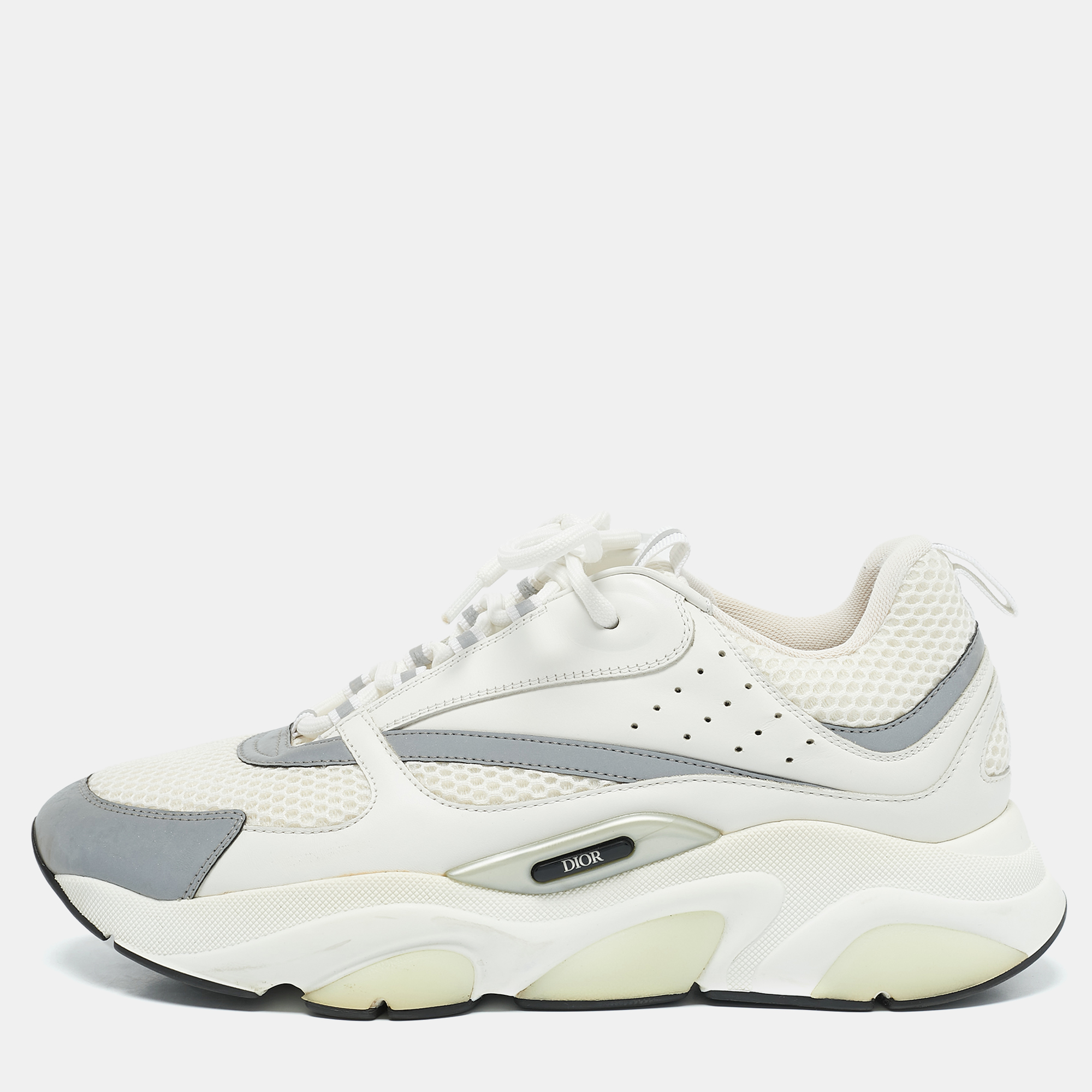 

Dior White Mesh and Leather B22 Sneakers Size