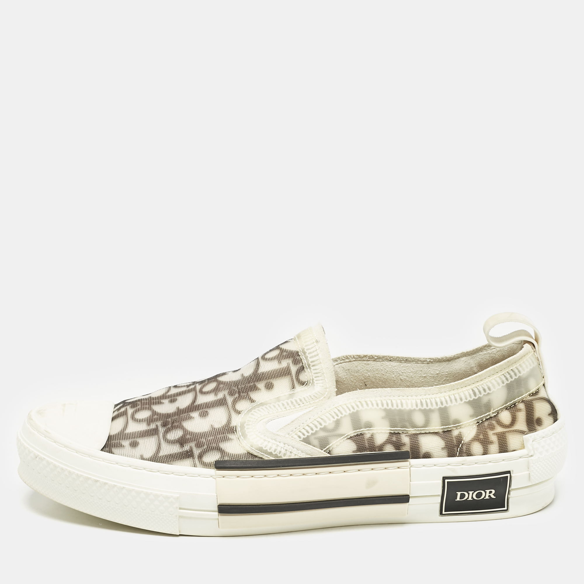 

Dior Green/White Mesh and PVC B23 Sneakers Size, Beige