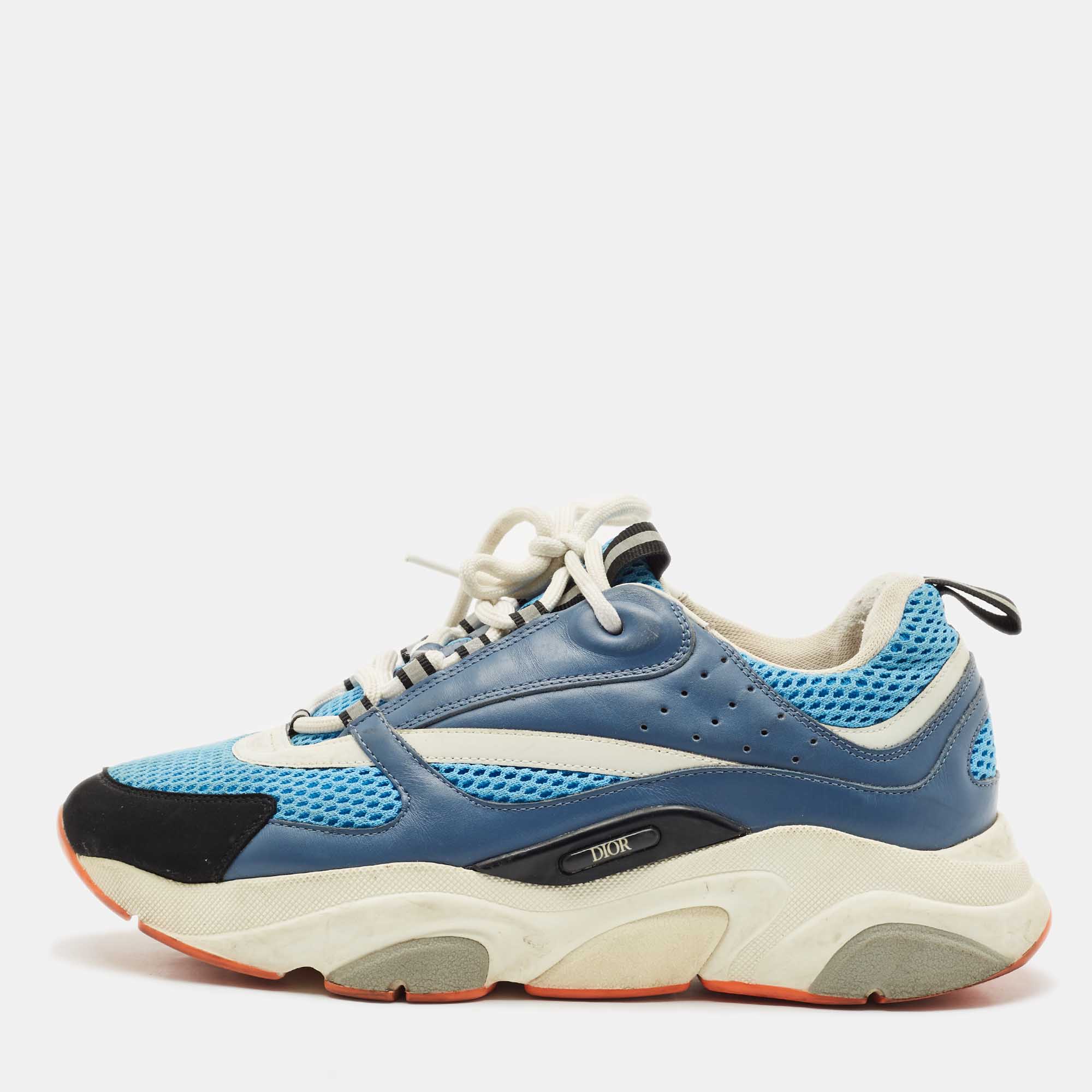 

Dior Multicolor Leather and Mesh B22 Low-Top Sneakers Size