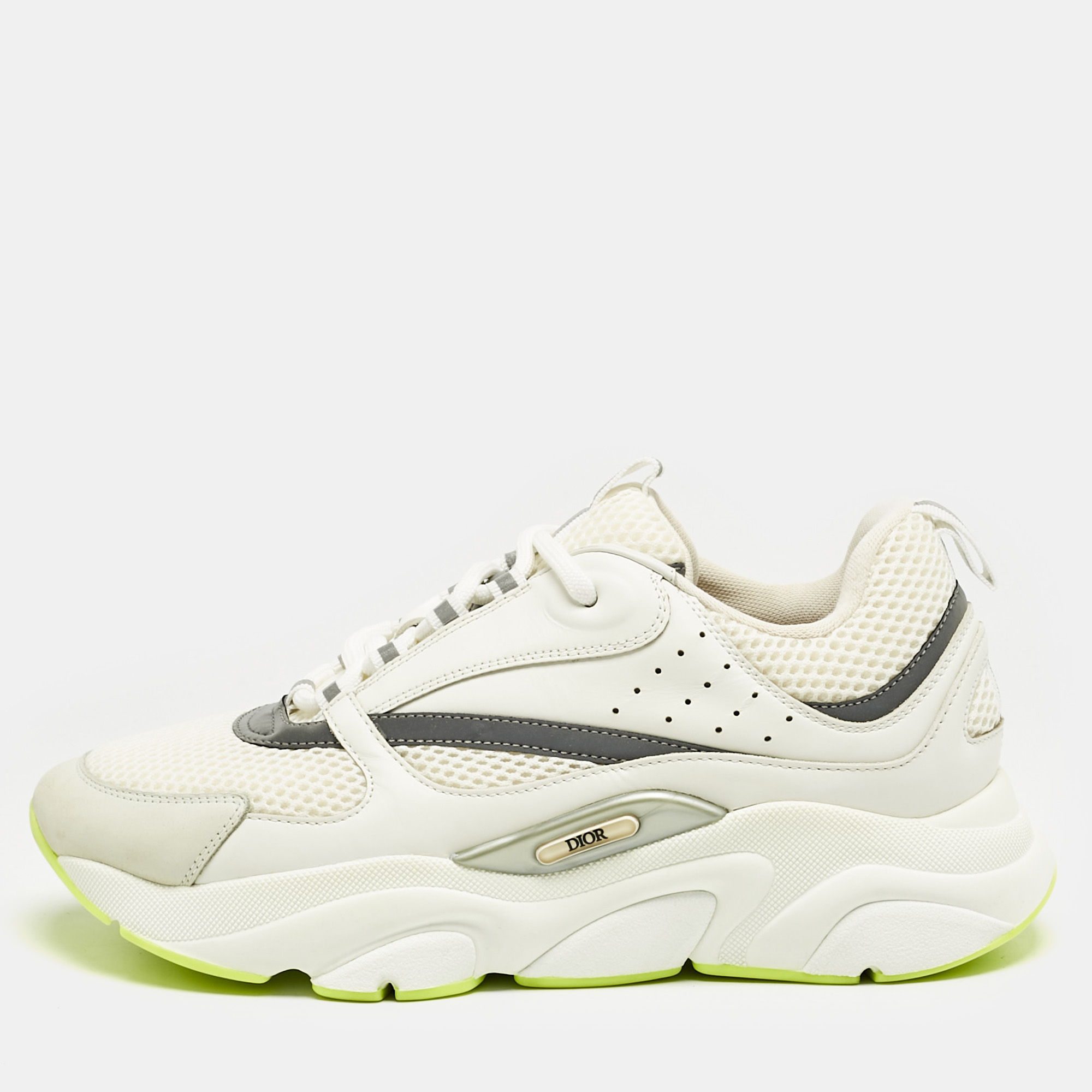 

Dior White Mesh and Leather B22 Sneakers Size